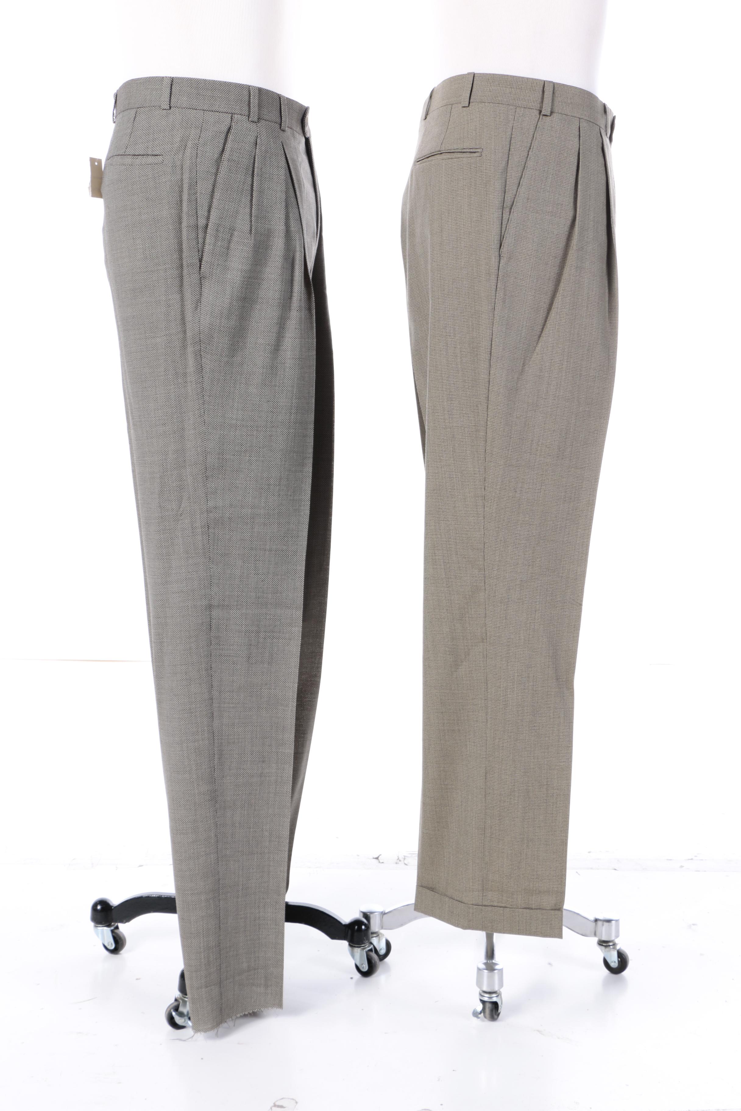 Men's Jhanes Barnes and Mark Shale Wool Tweed Suits