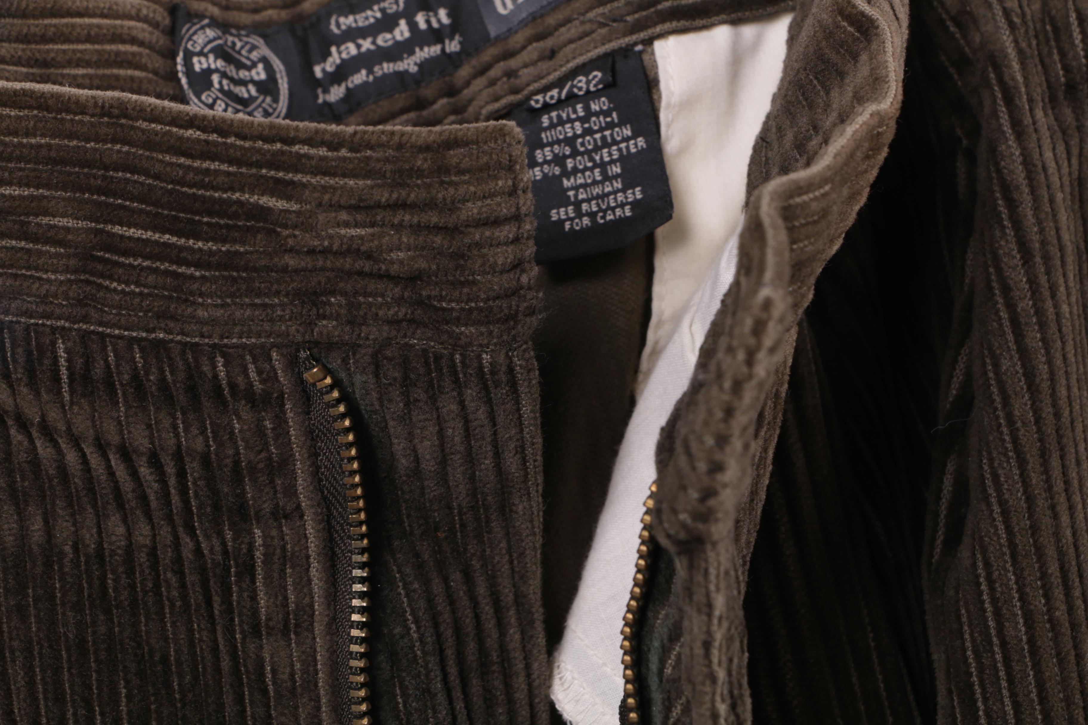 Seven Pairs of Men's Casual and Corduroy Pants Including Banana Republic and Gap