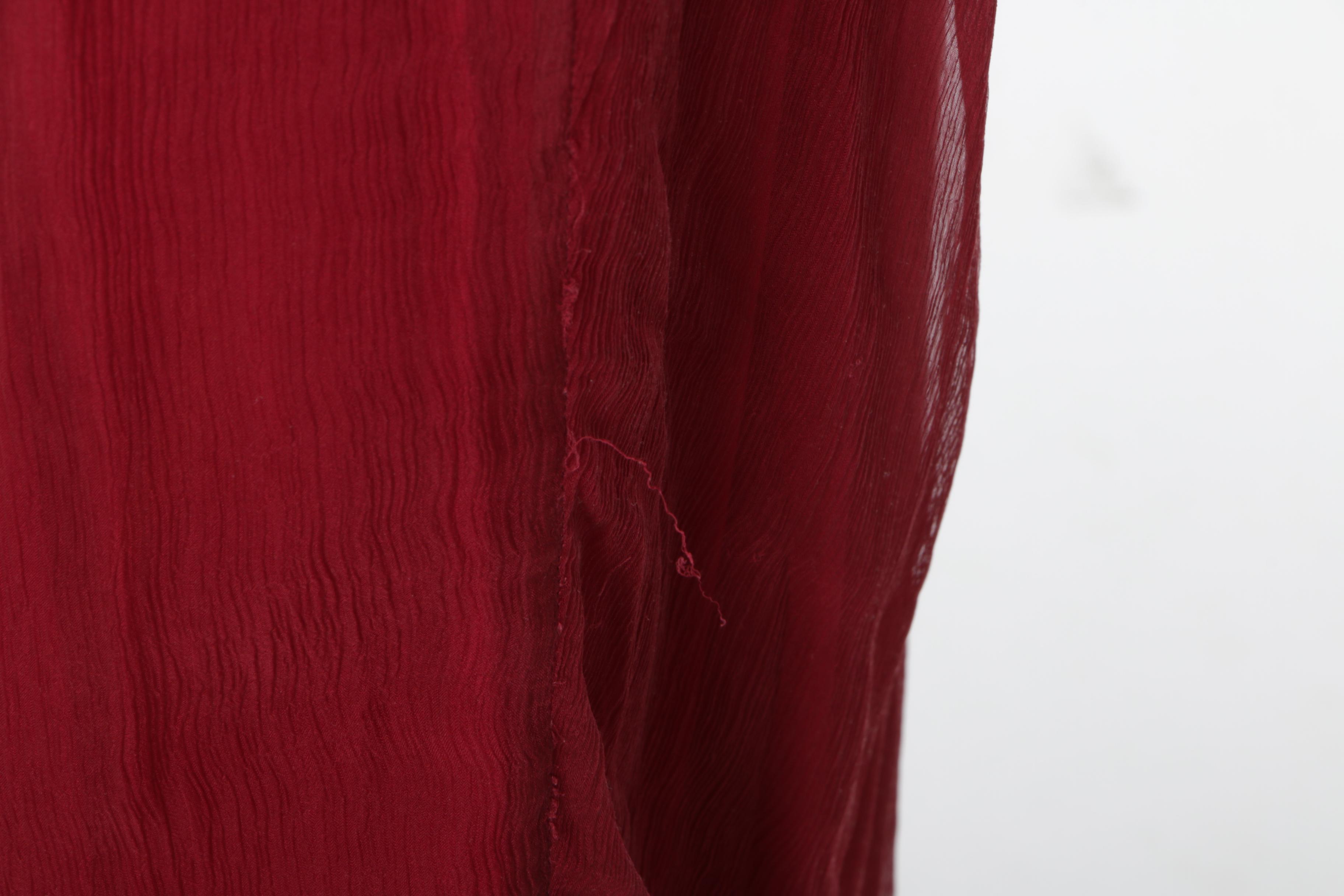 Max Studio Special Edition Red Silk Chiffon Sleeveless Gown