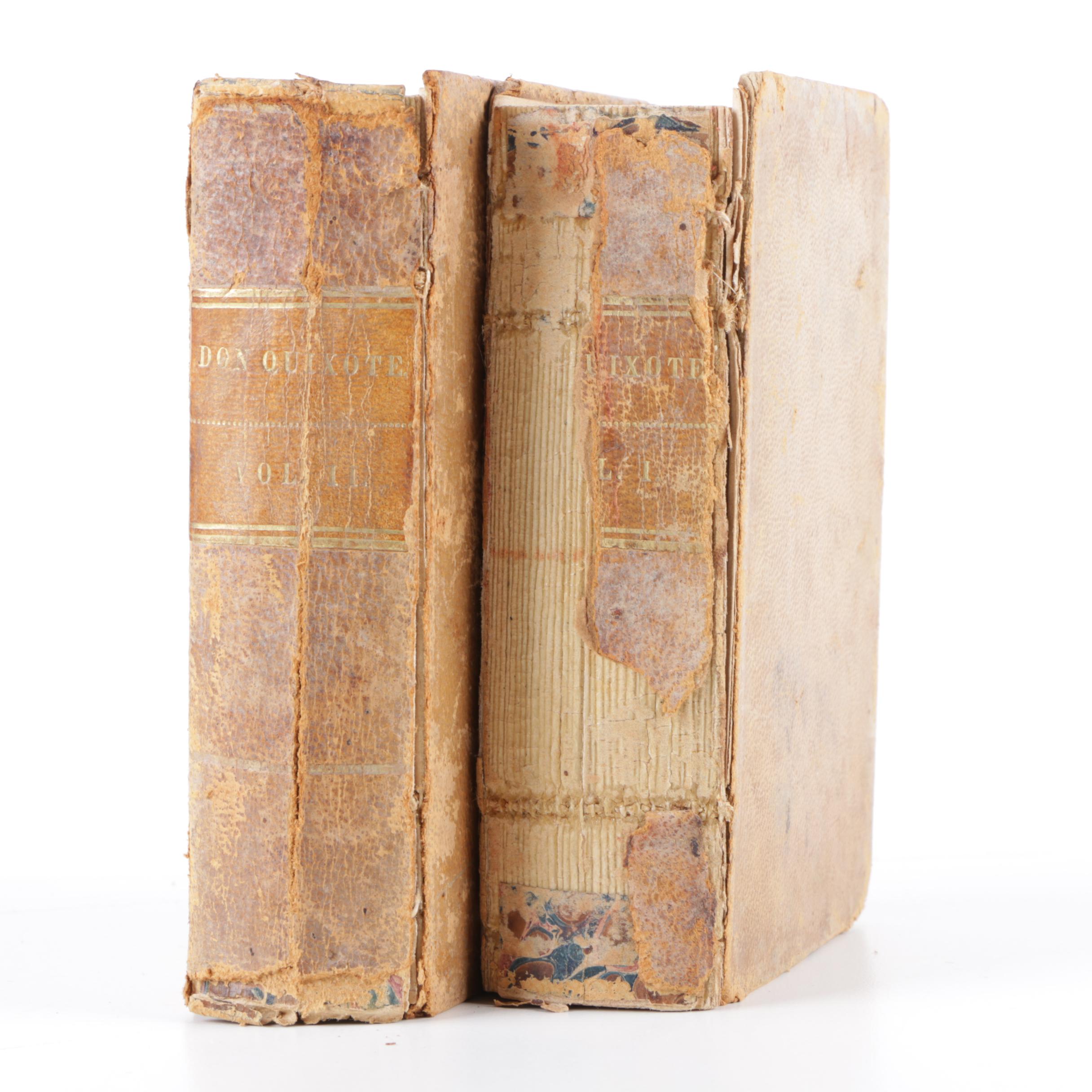 1842 Volume I and III of "The Life and Exploits of Don Quixote"