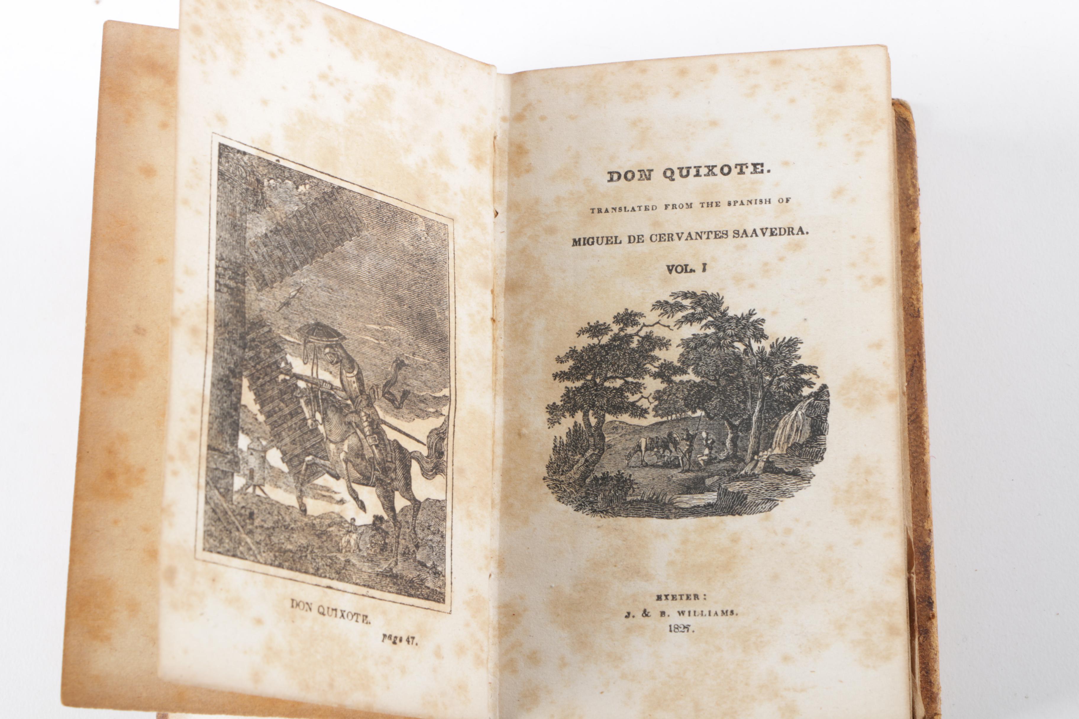 1842 Volume I and III of "The Life and Exploits of Don Quixote"