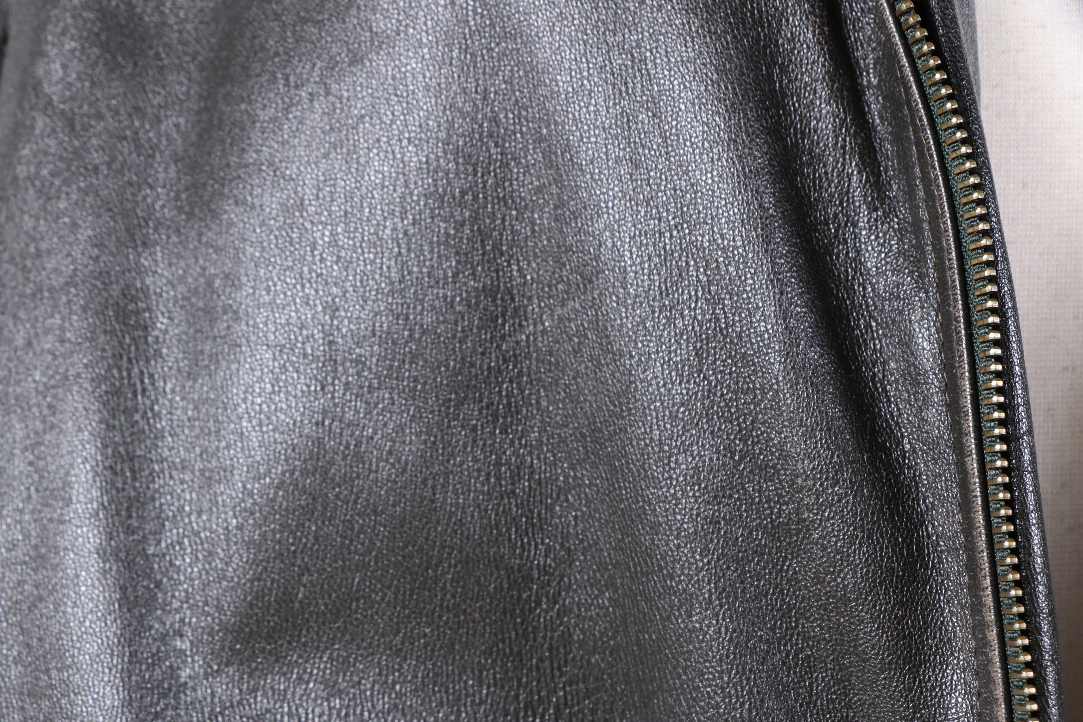 Women's Vintage Italian Kimó Boutique Donna Black Leather Jacket