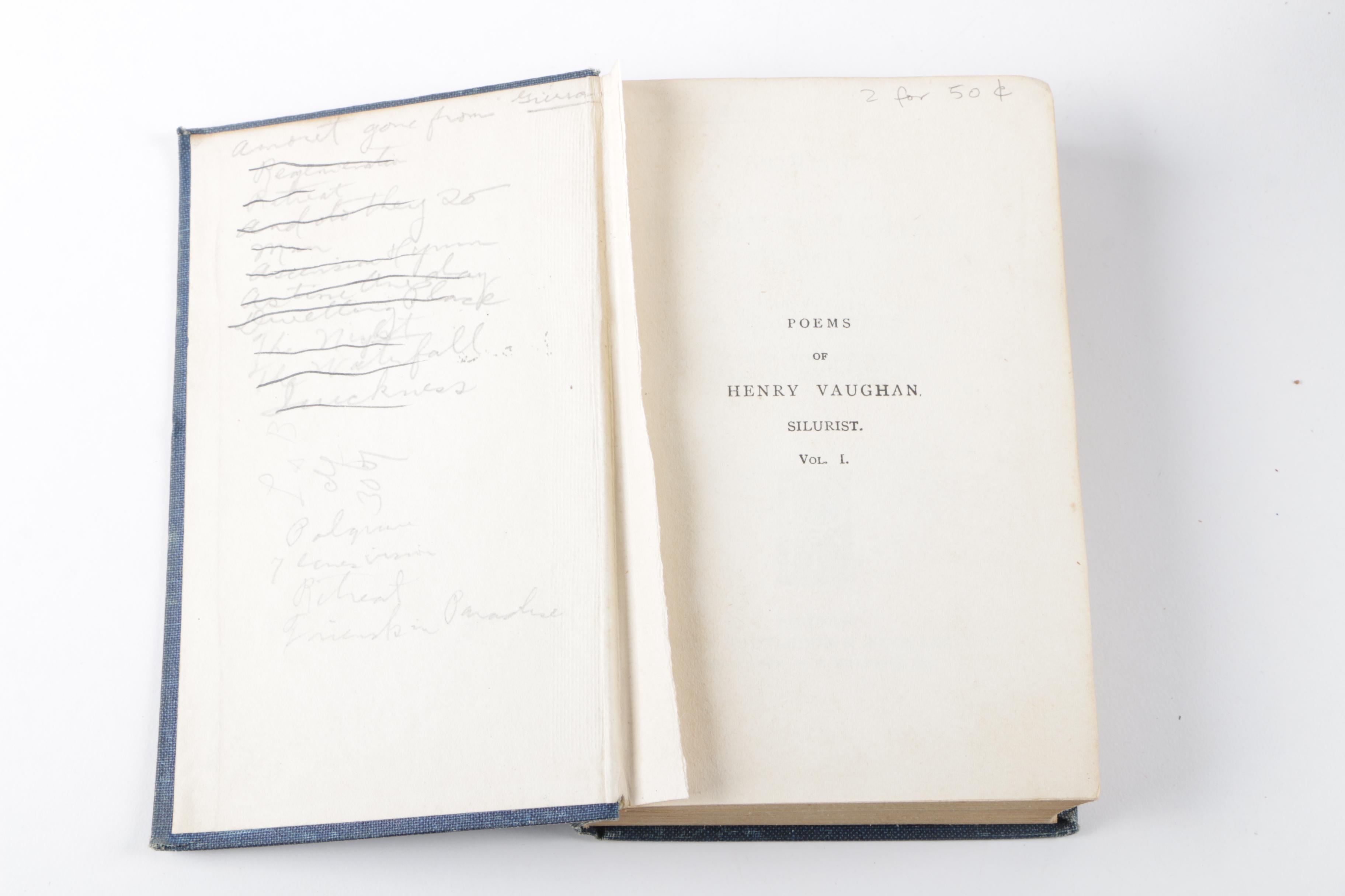 Vintage Books from The Muses' Library of Poetry