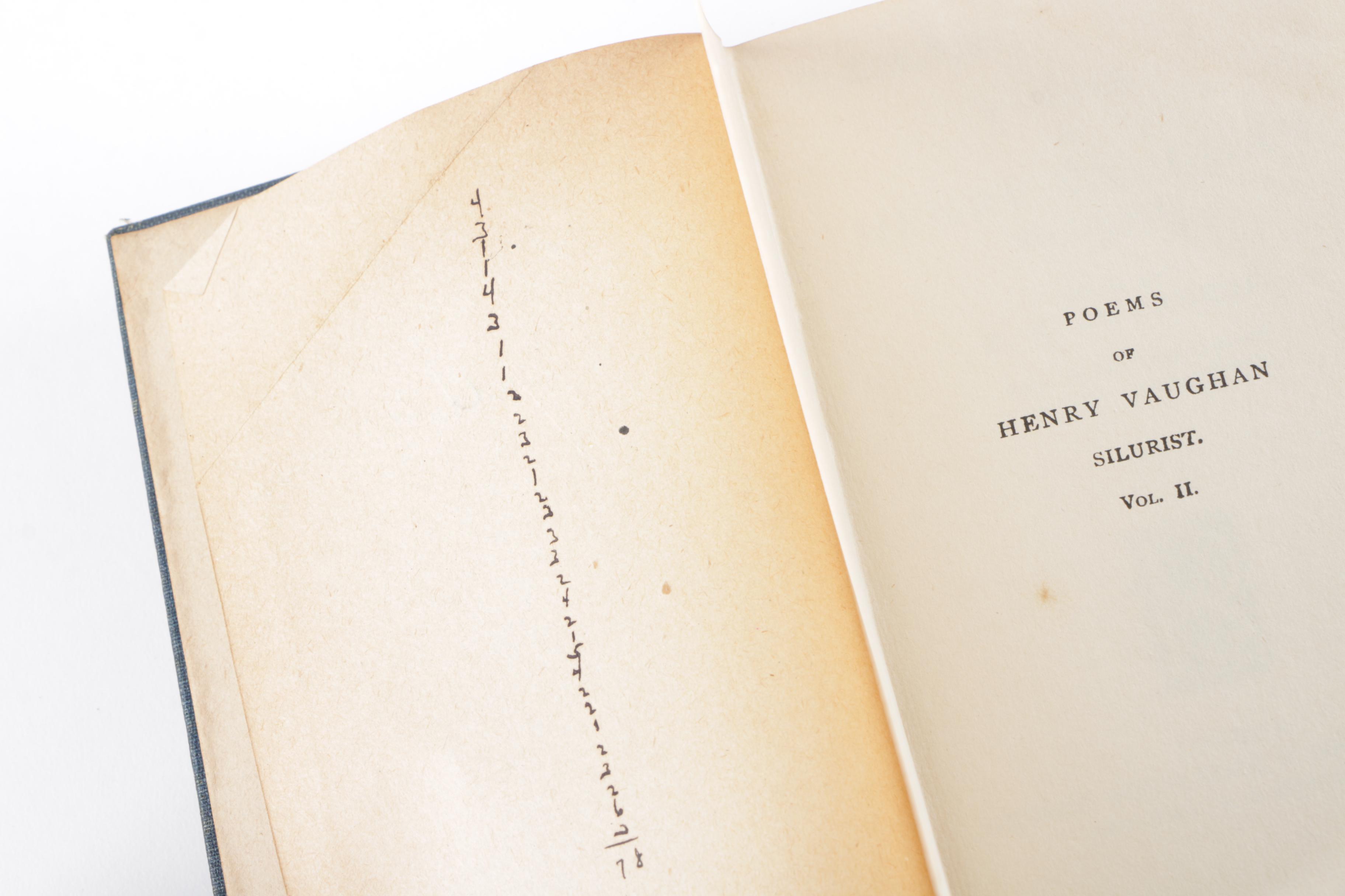 Vintage Books from The Muses' Library of Poetry
