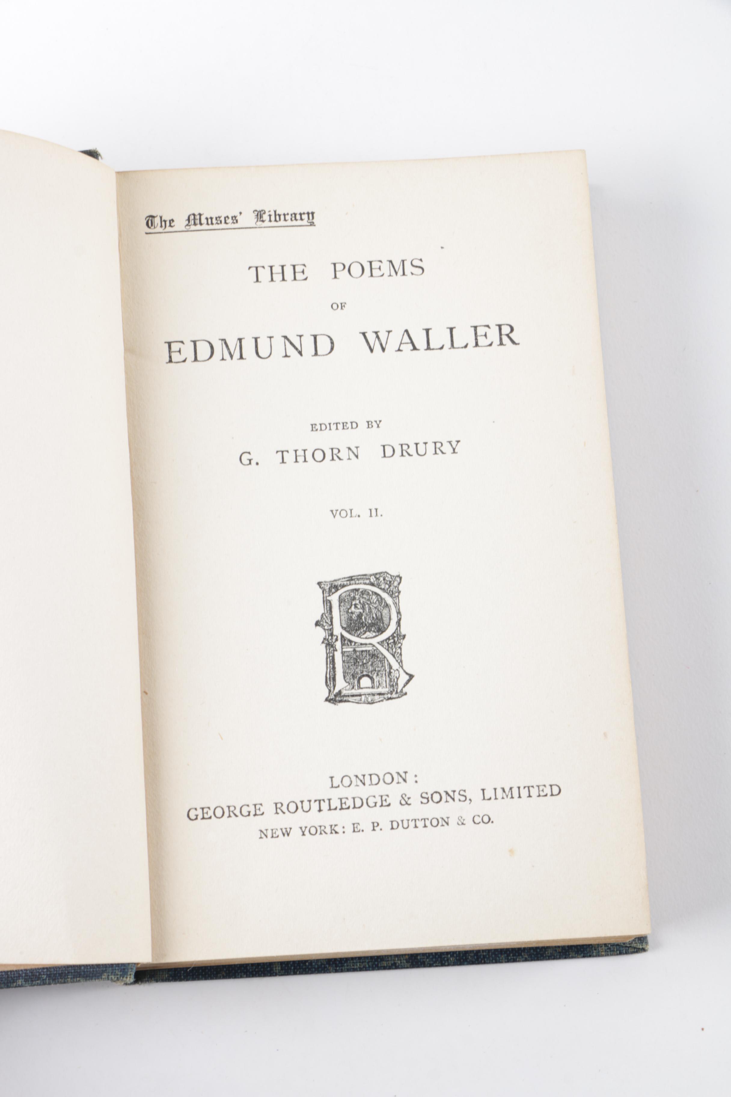 Vintage Books from The Muses' Library of Poetry