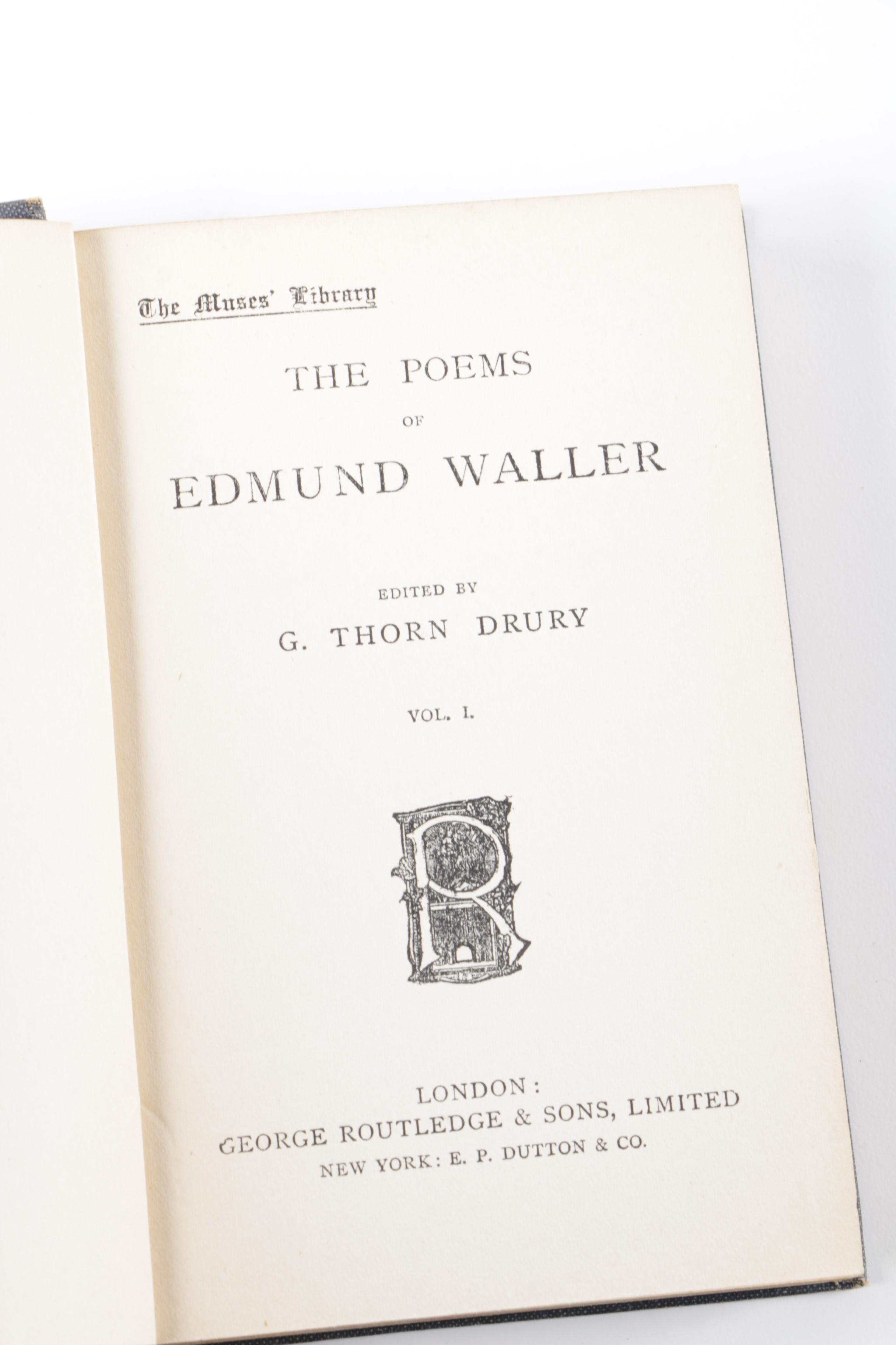 Vintage Books from The Muses' Library of Poetry