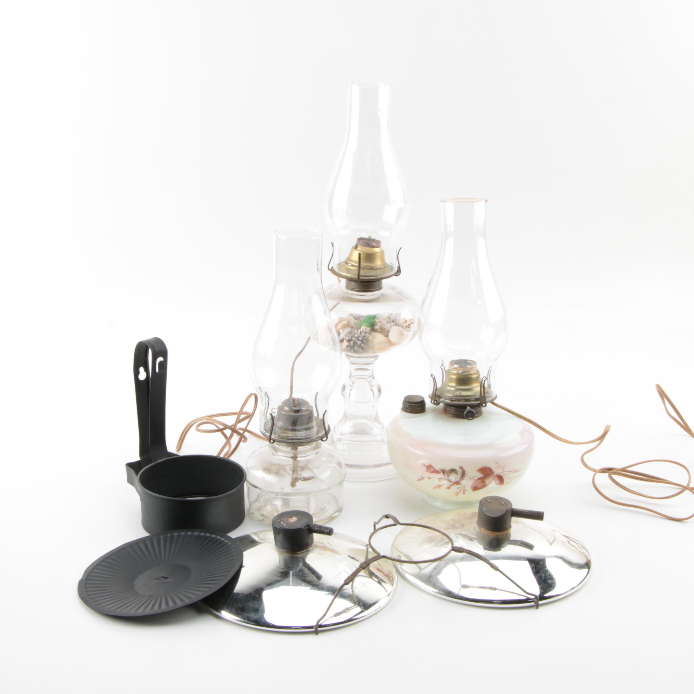Converted Electric and Oil Lamps