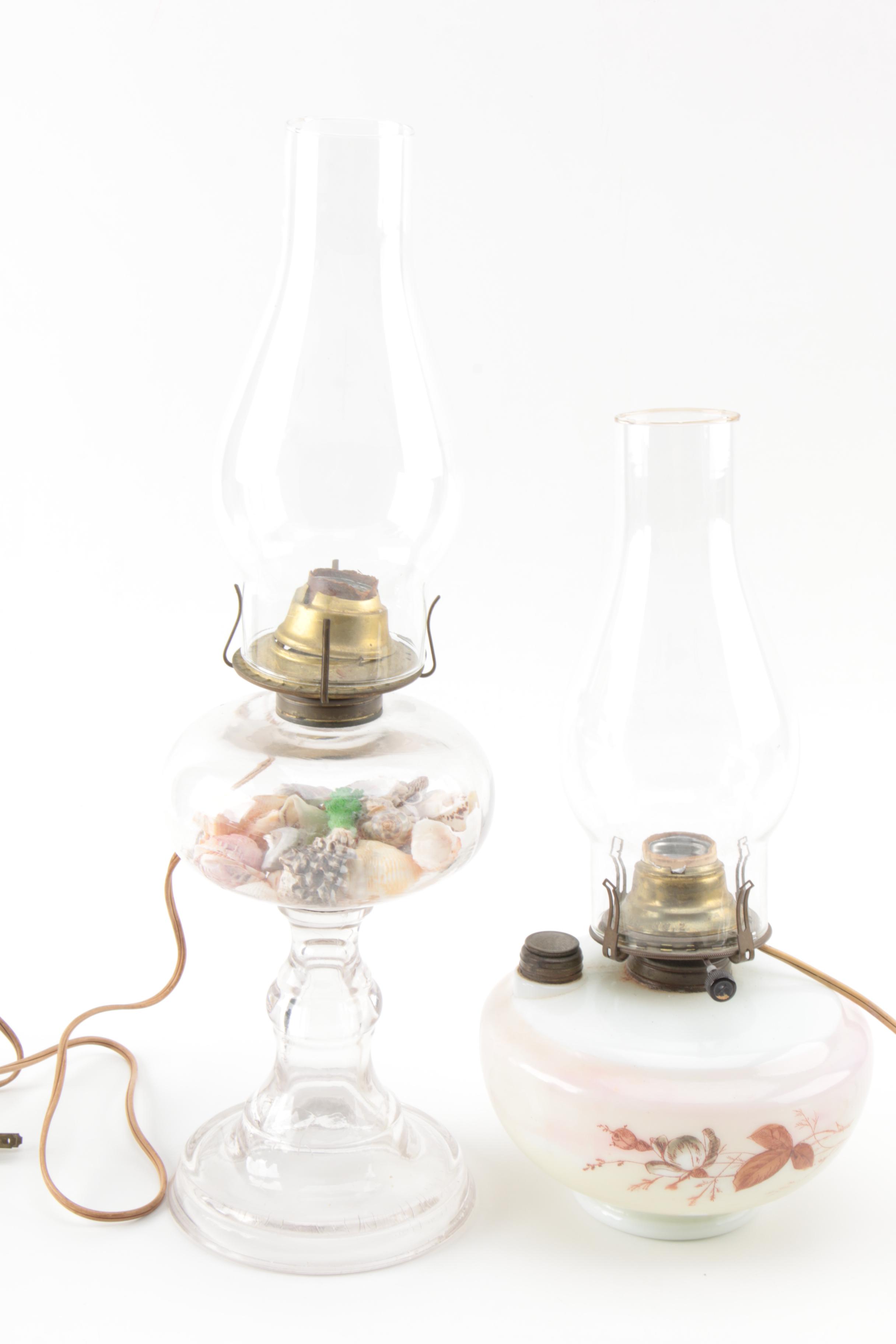 Converted Electric and Oil Lamps