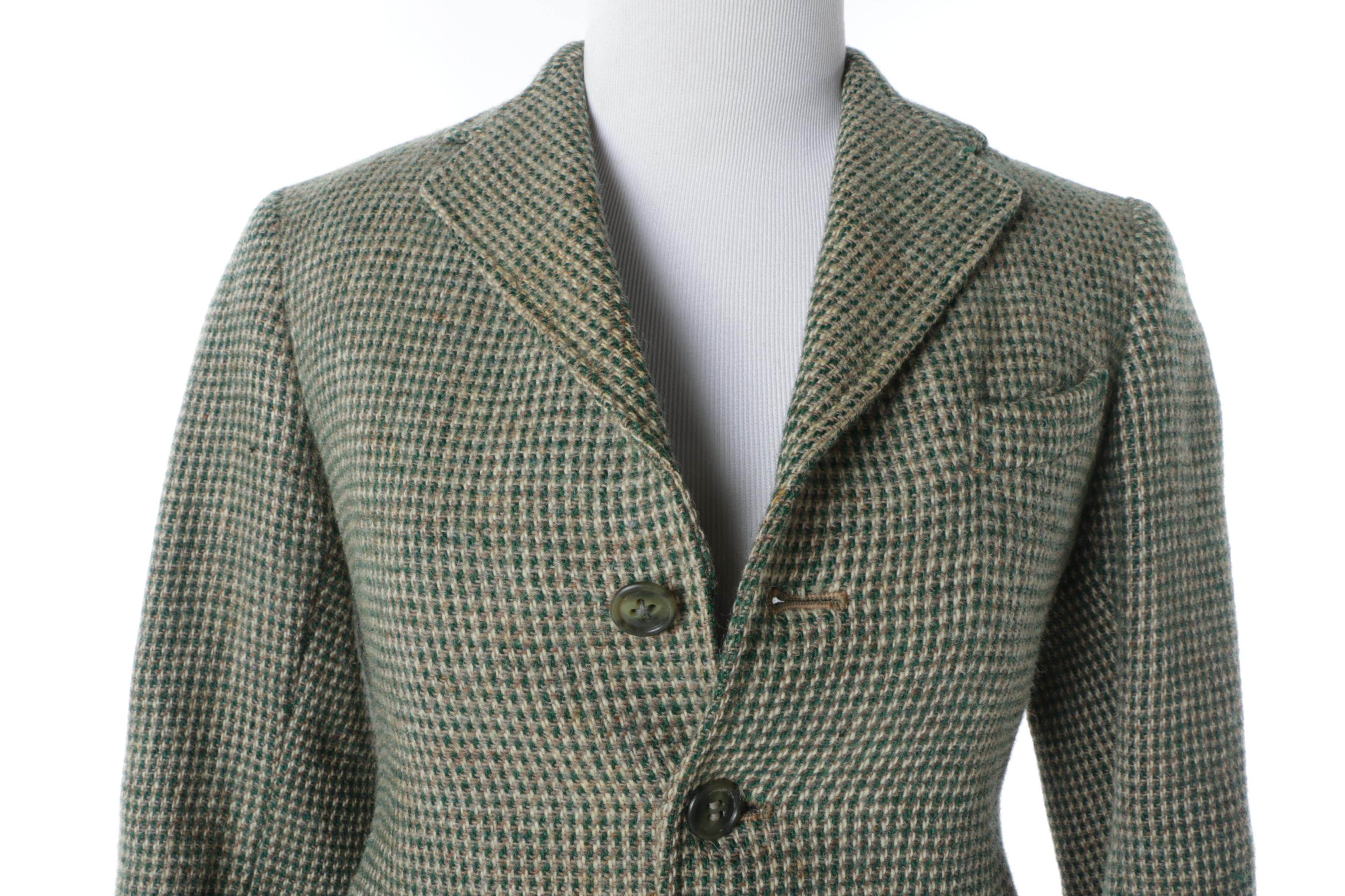 Women's Vintage Harry Hall Wool Tweed Hacking Jacket, Made in England