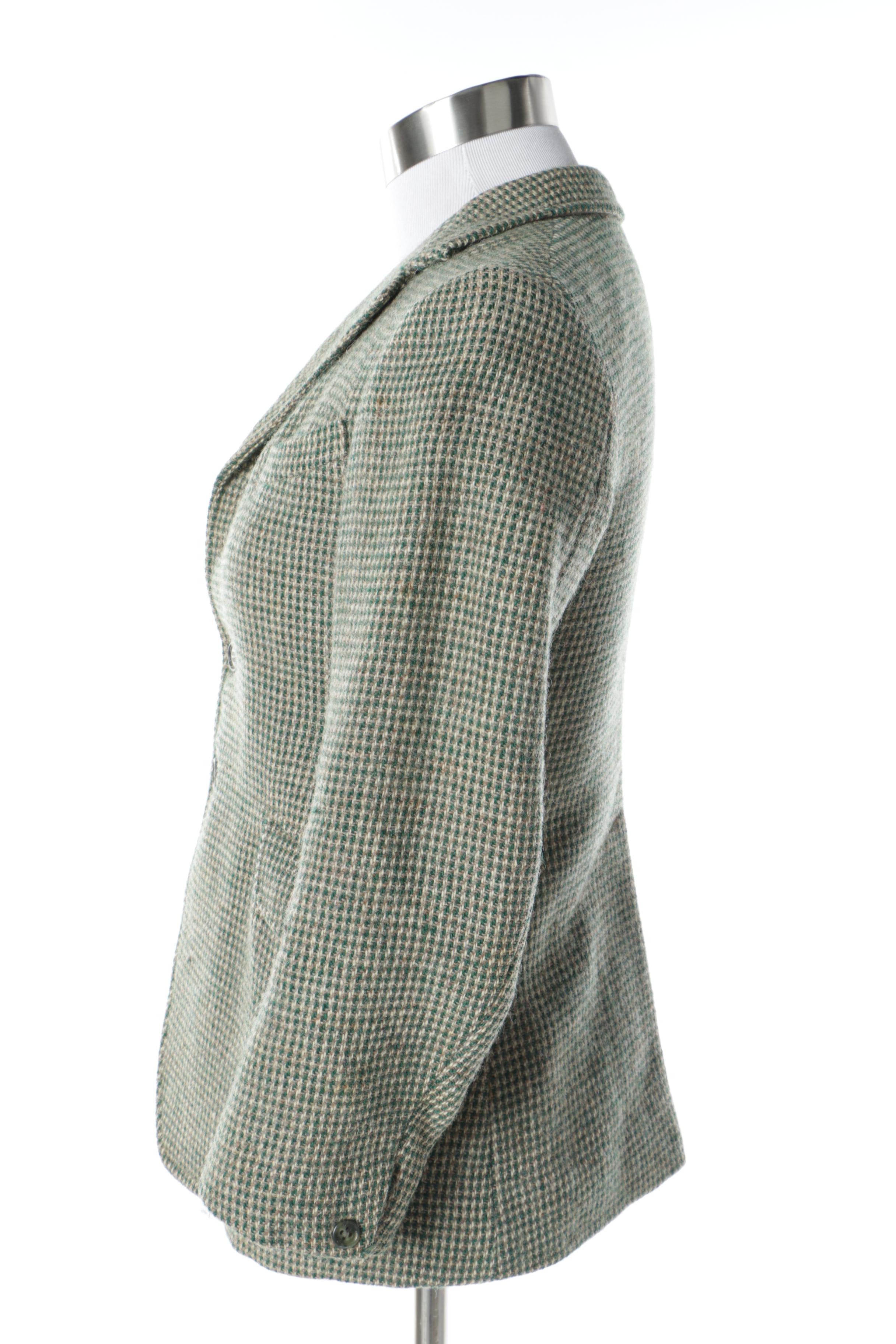 Women's Vintage Harry Hall Wool Tweed Hacking Jacket, Made in England