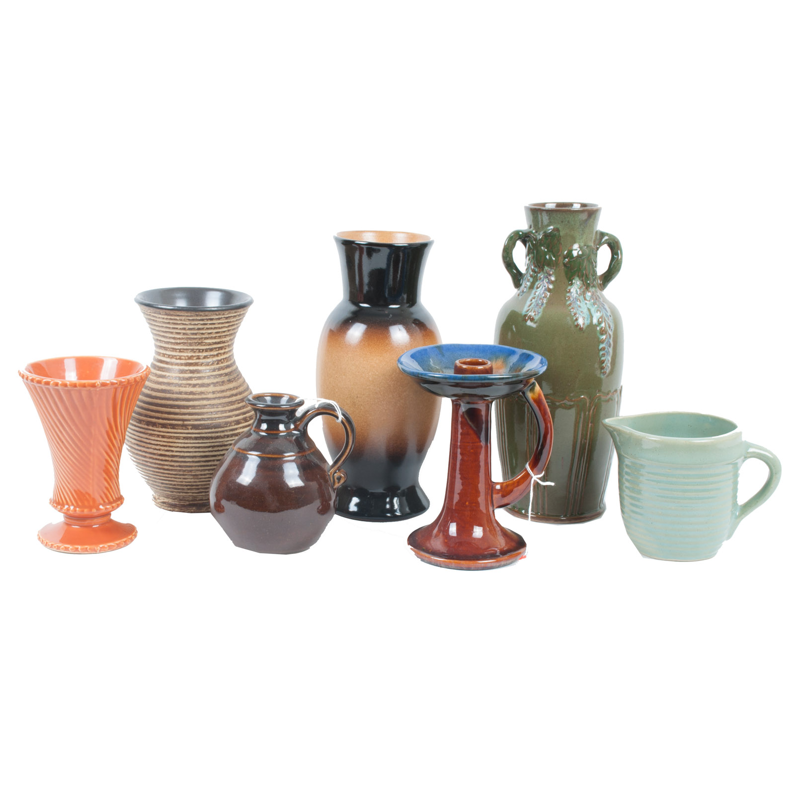 Assortment of Art Pottery Including McCoy and Dekrech