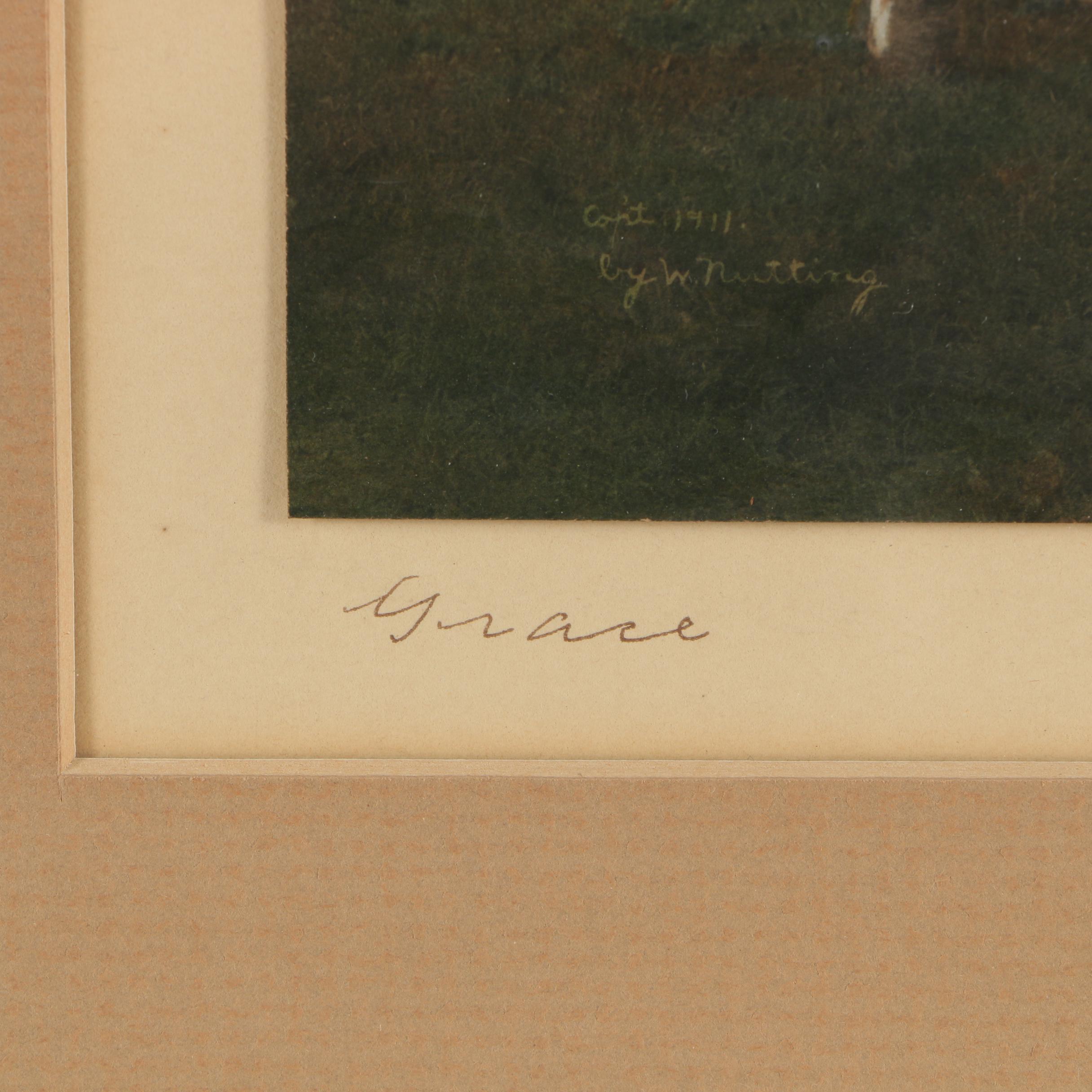 Wallace Nutting Hand-colored Photograph "Grace"