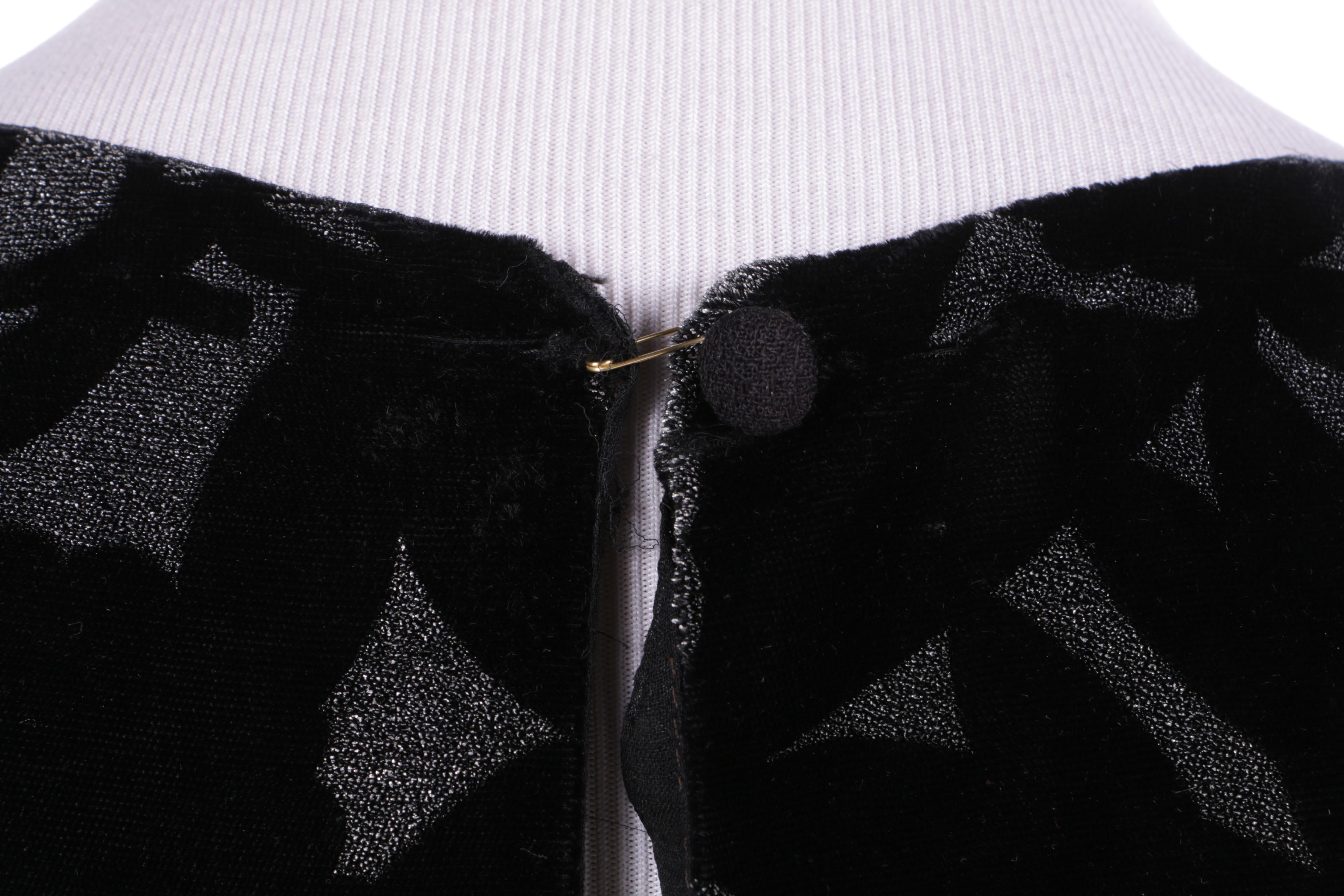 Circa Late 1930s-Early 1940s Vintage Black Velvet Evening Gowns and Jacket