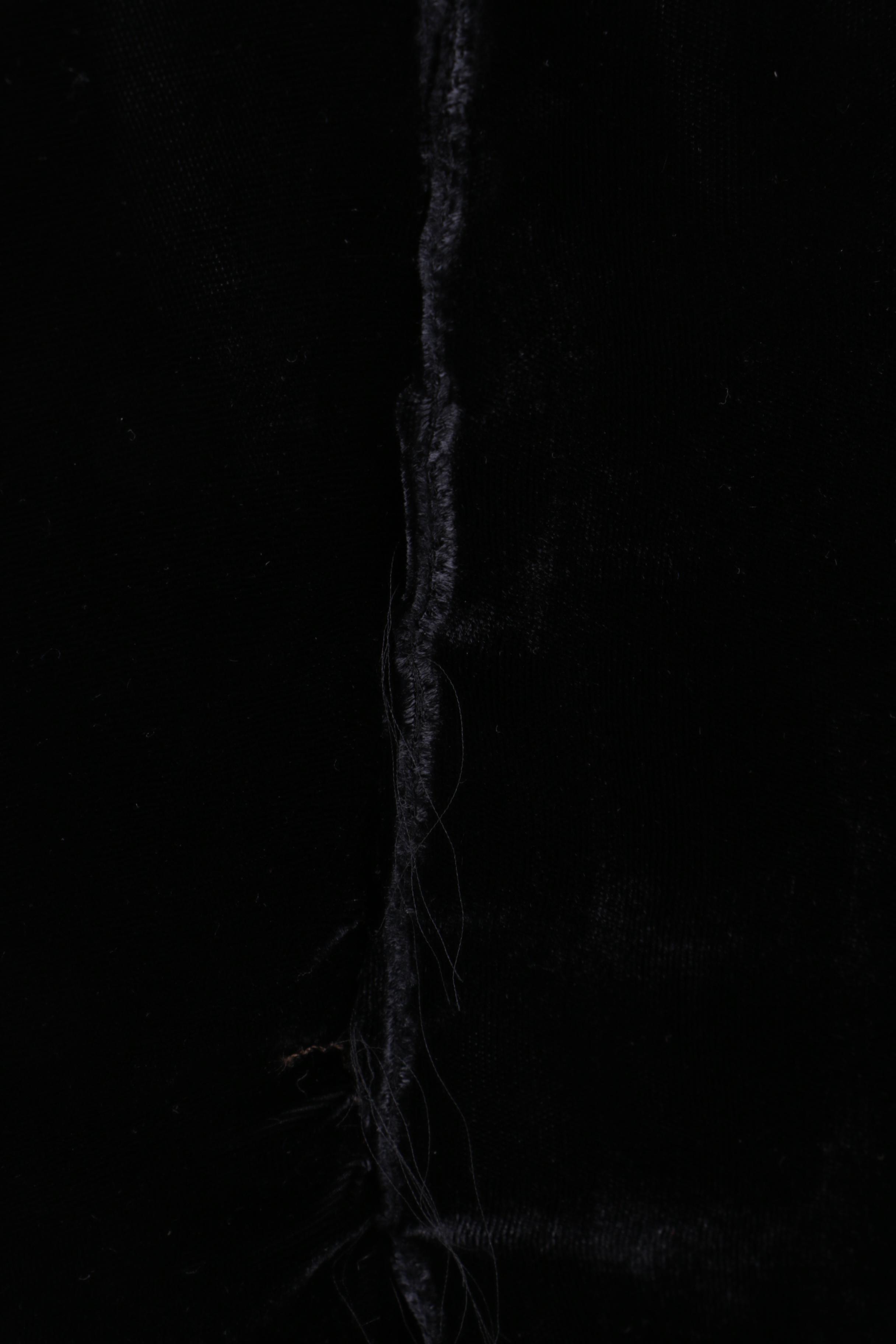 Circa Late 1930s-Early 1940s Vintage Black Velvet Evening Gowns and Jacket