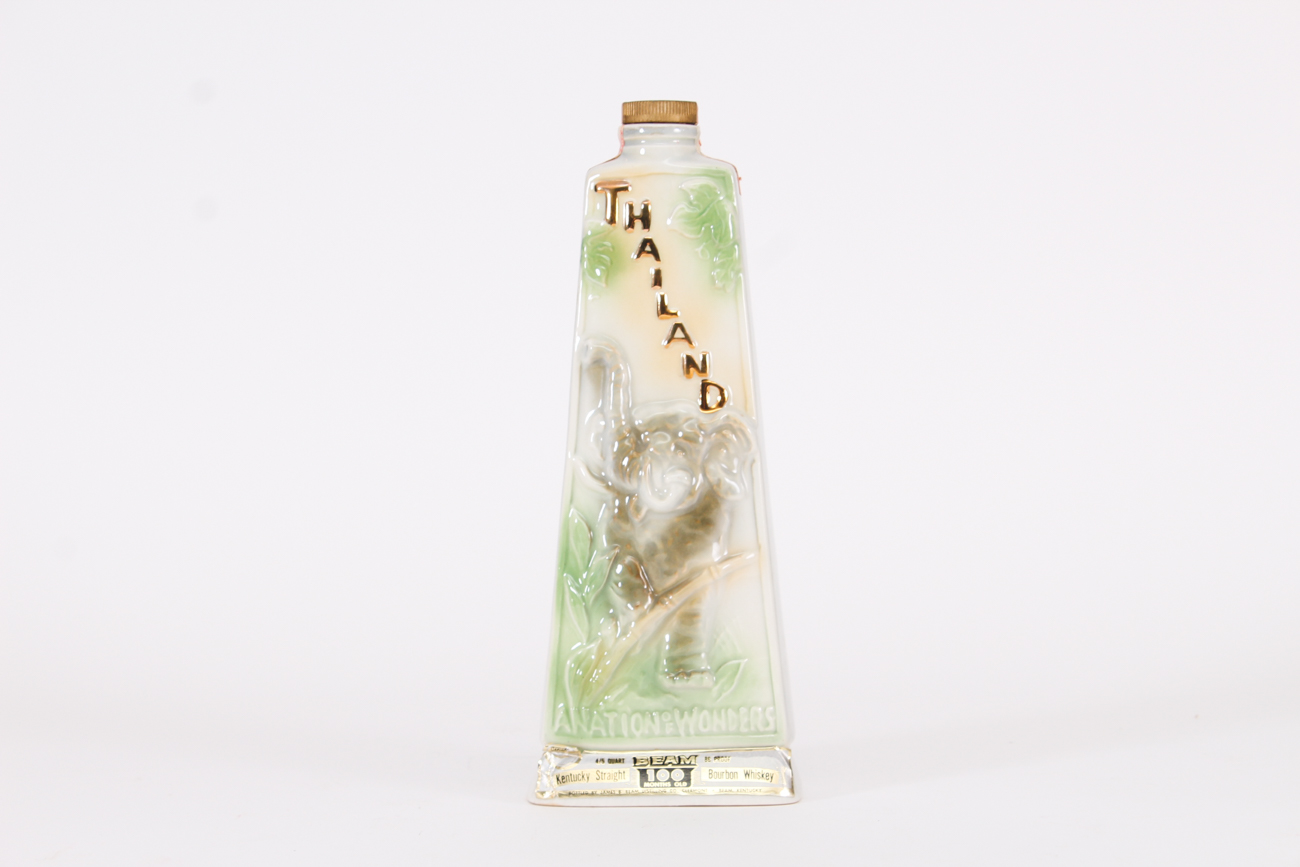 Vintage James Beam Ceramic World Country Decanters