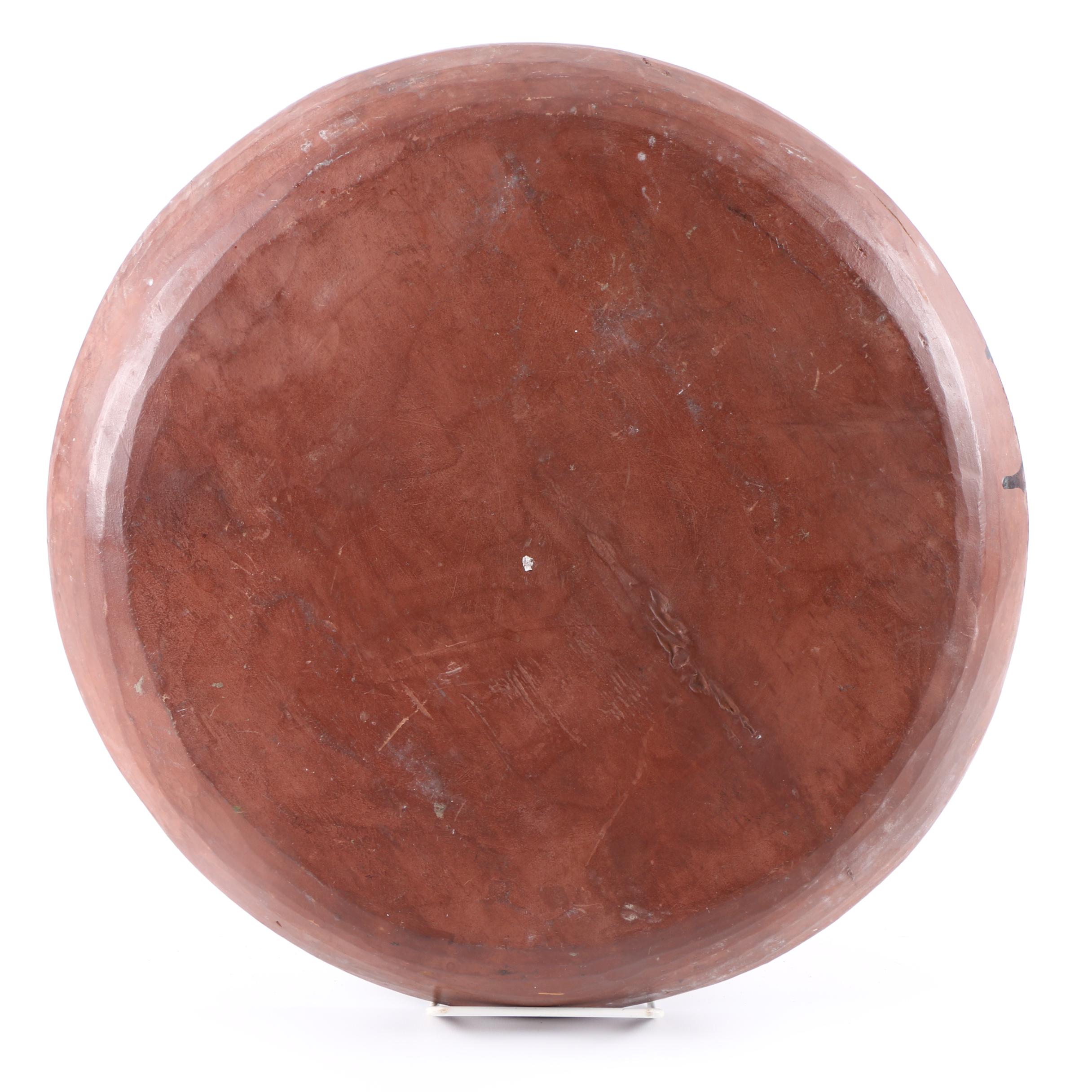 Vintage Toleware Hand-Painted Wooden Tray