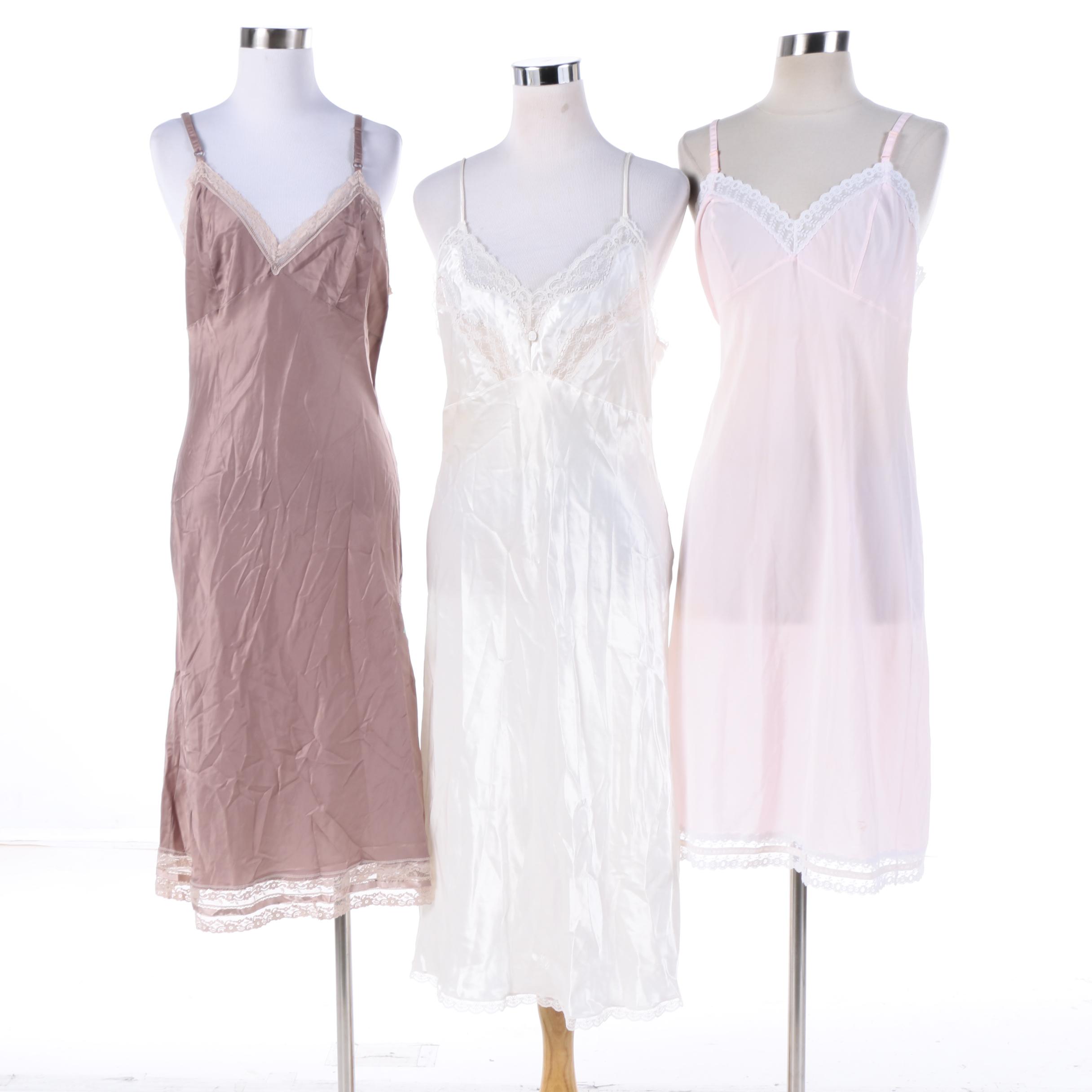 Christian Dior Satin Slip Dress Nightgowns