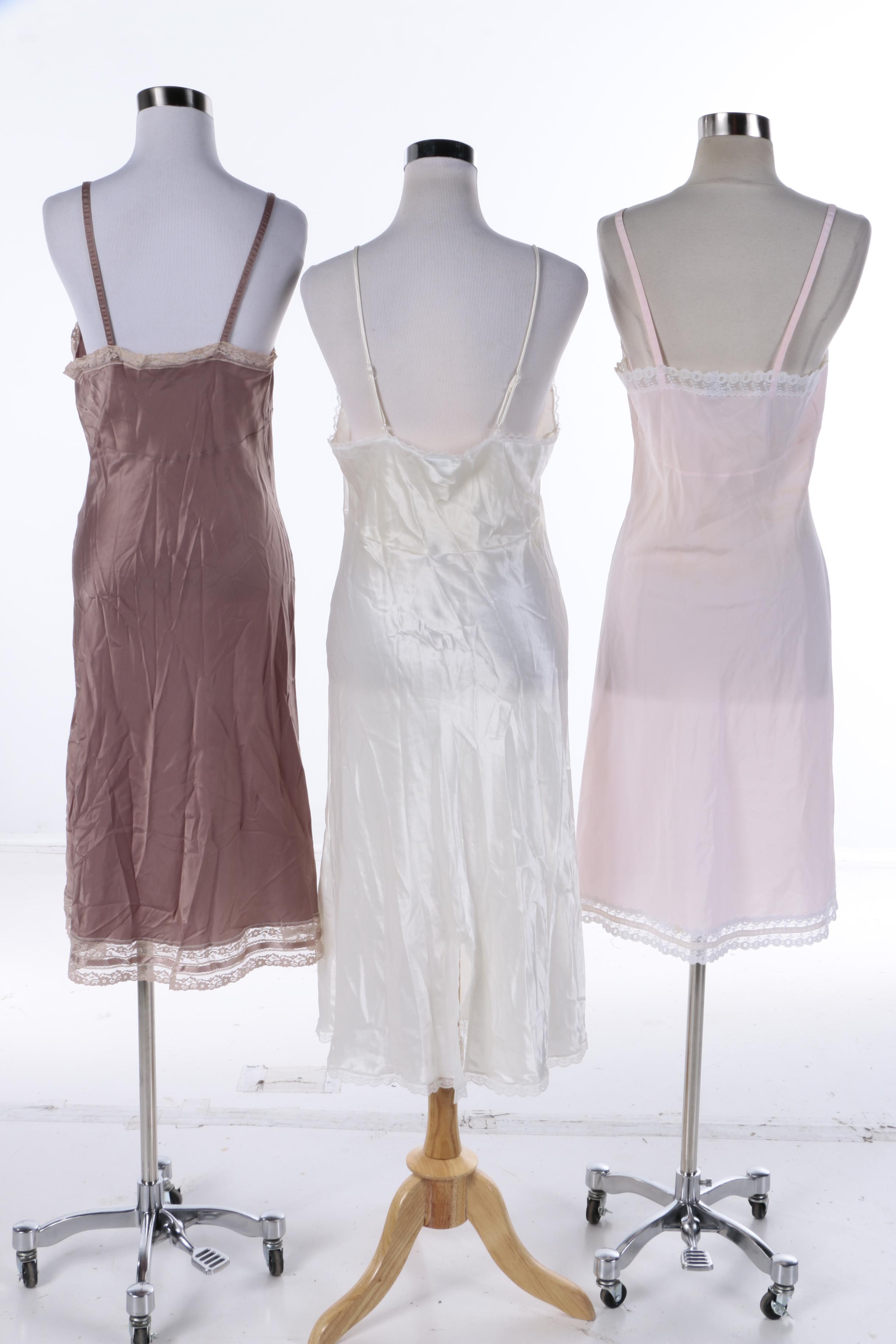 Christian Dior Satin Slip Dress Nightgowns