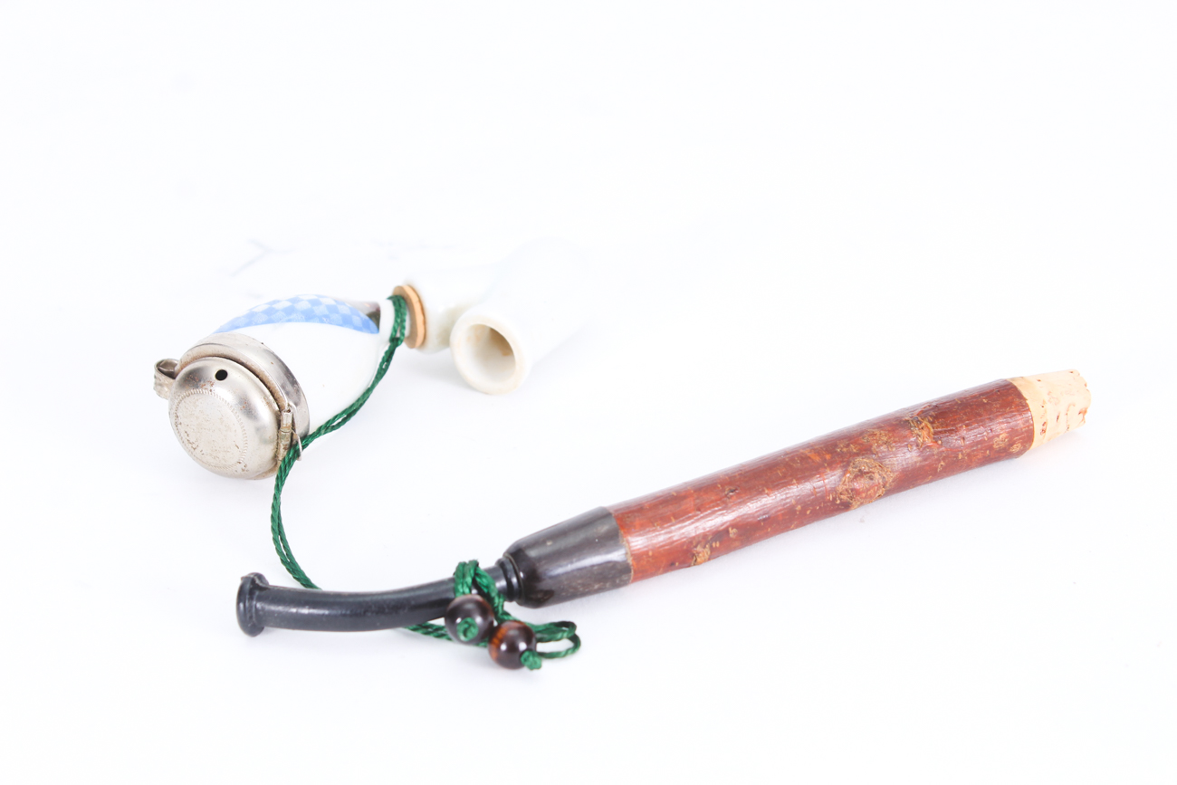 Vintage German Porcelain King Ludwig II of Bavaria Tobacco Pipe