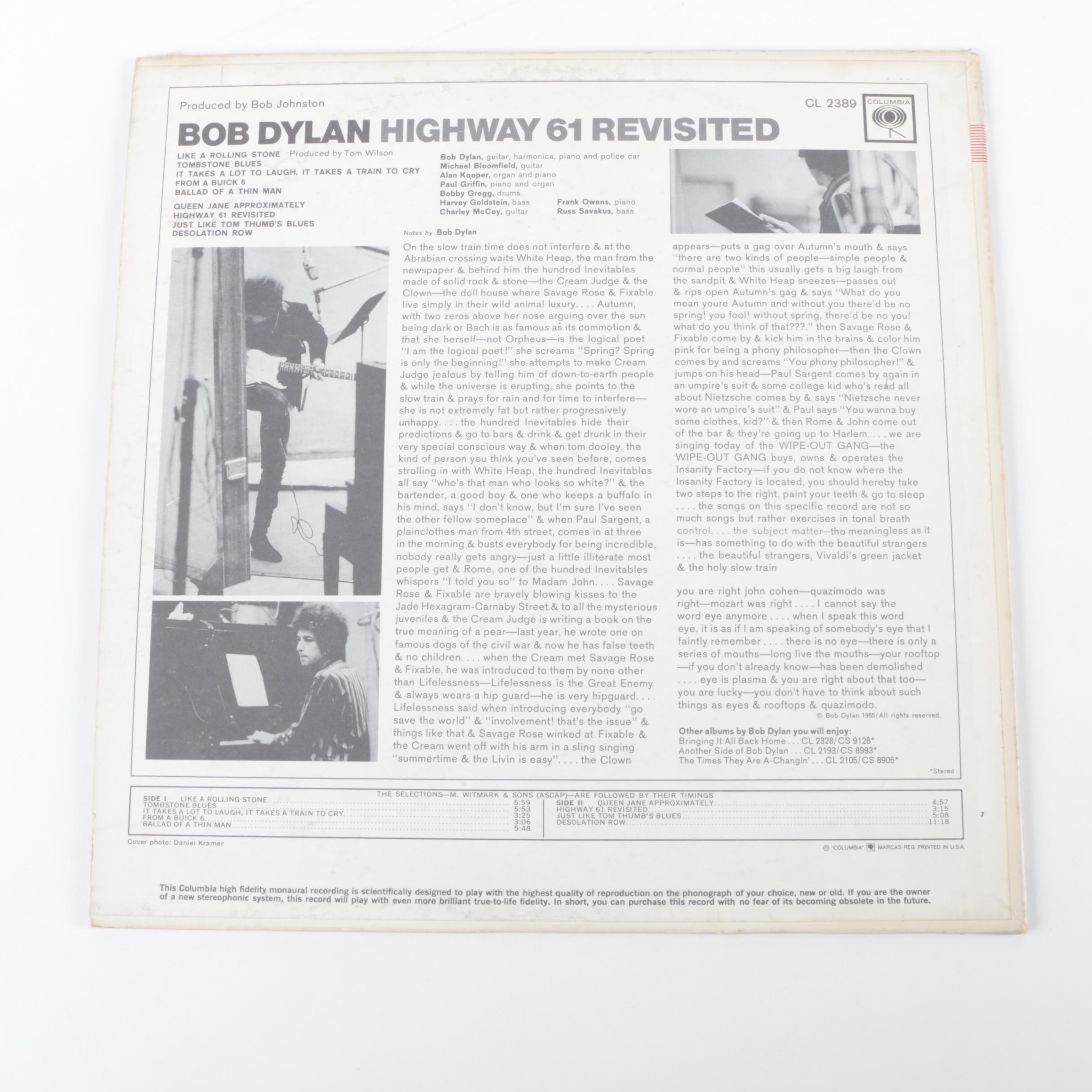 Collectible Bob Dylan Records Including First Self Titled LP