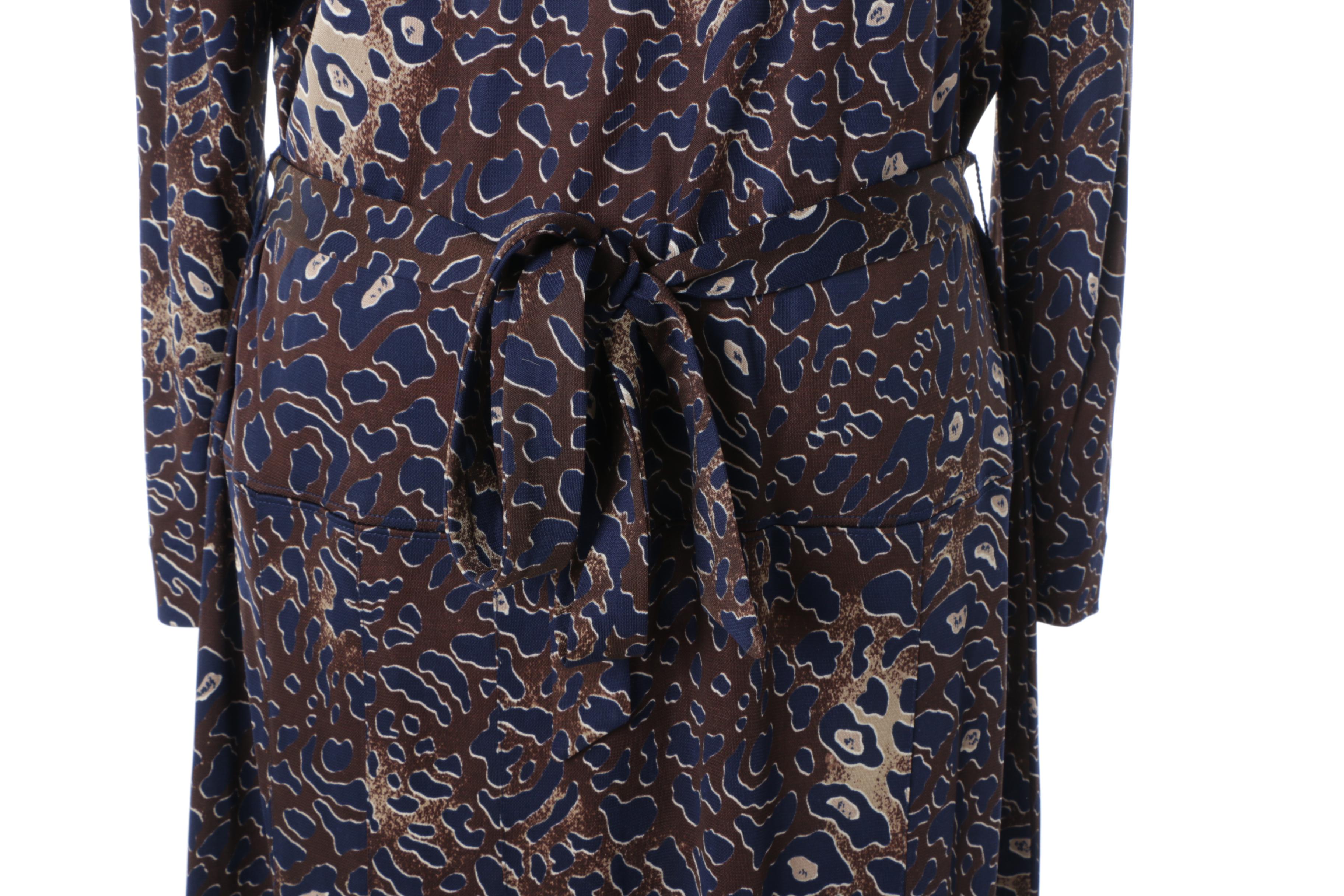 Tory Burch Casual Print Dress with Tie Sash