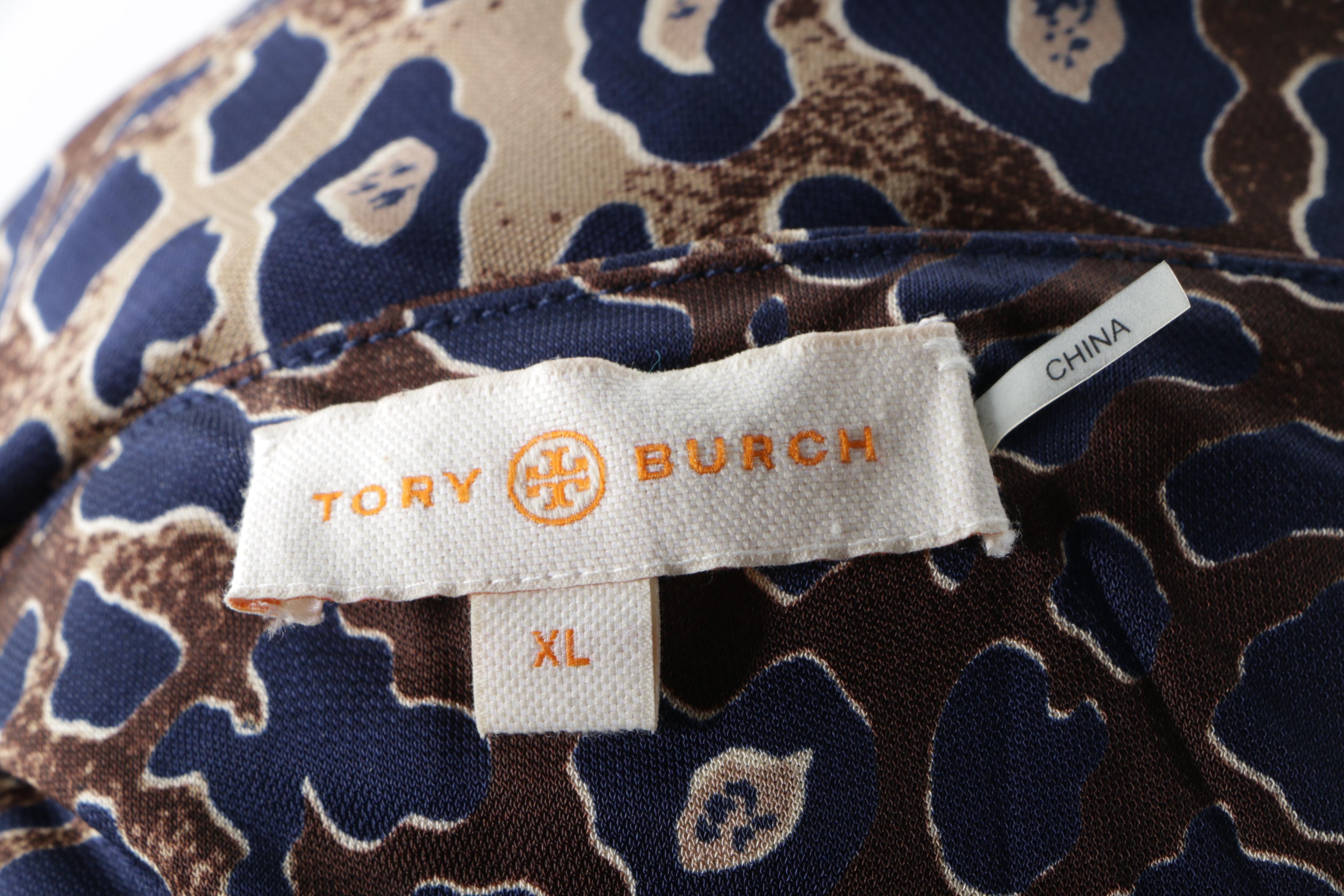 Tory Burch Casual Print Dress with Tie Sash
