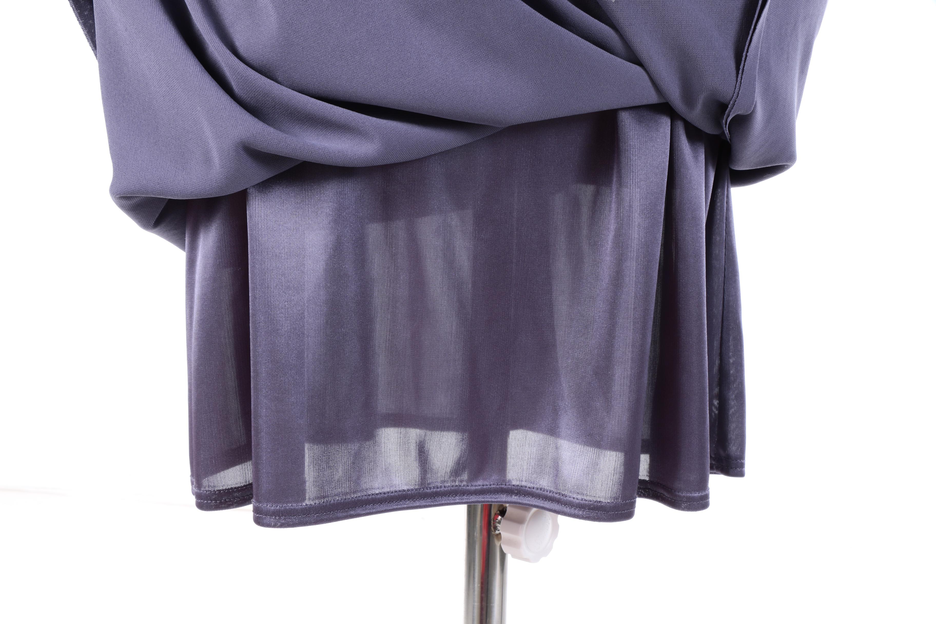 Laundry by Shelli Segal Periwinkle Sleeveless Gown with Faceted Cut Beads