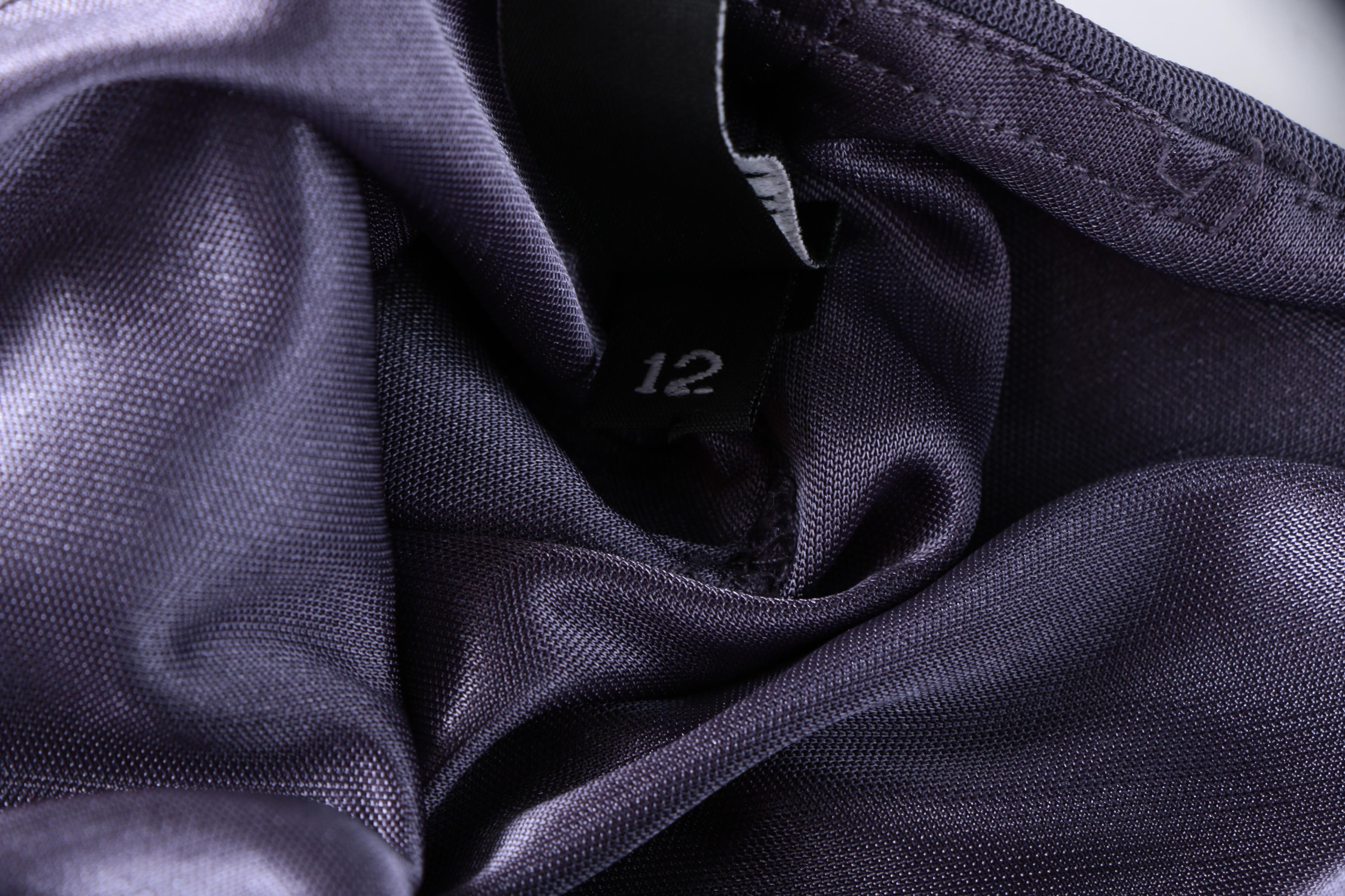 Laundry by Shelli Segal Periwinkle Sleeveless Gown with Faceted Cut Beads