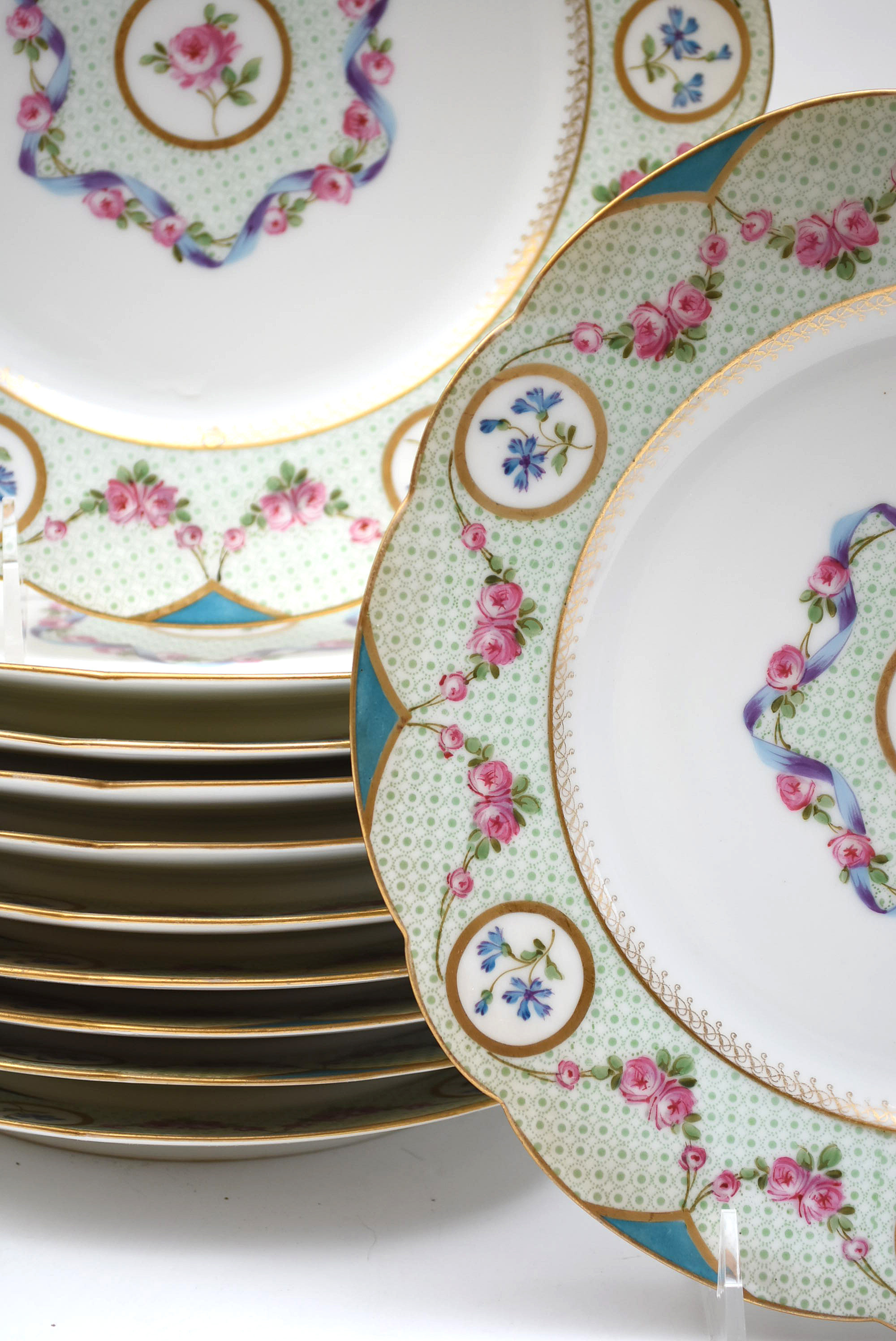Set Of Eleven Limoges Plates
