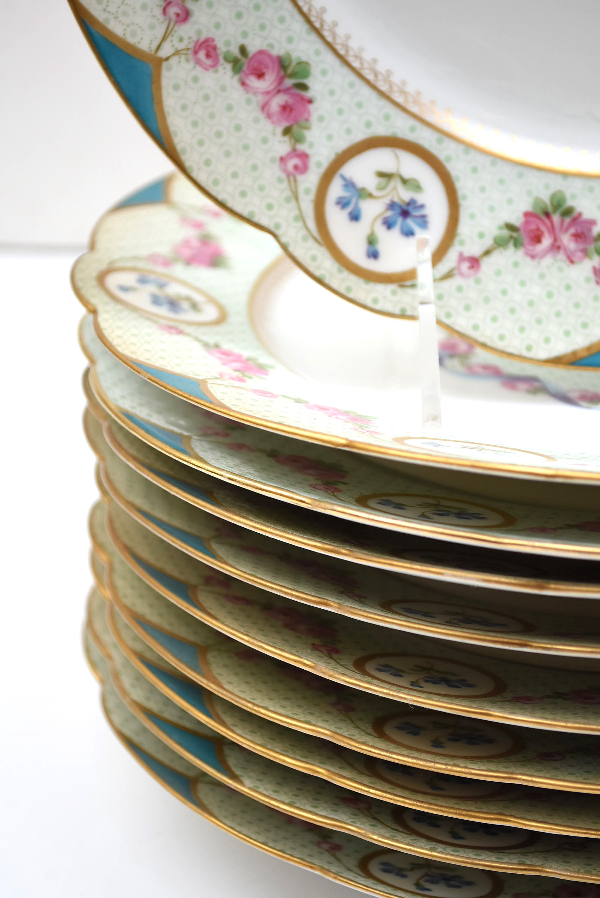 Set Of Eleven Limoges Plates