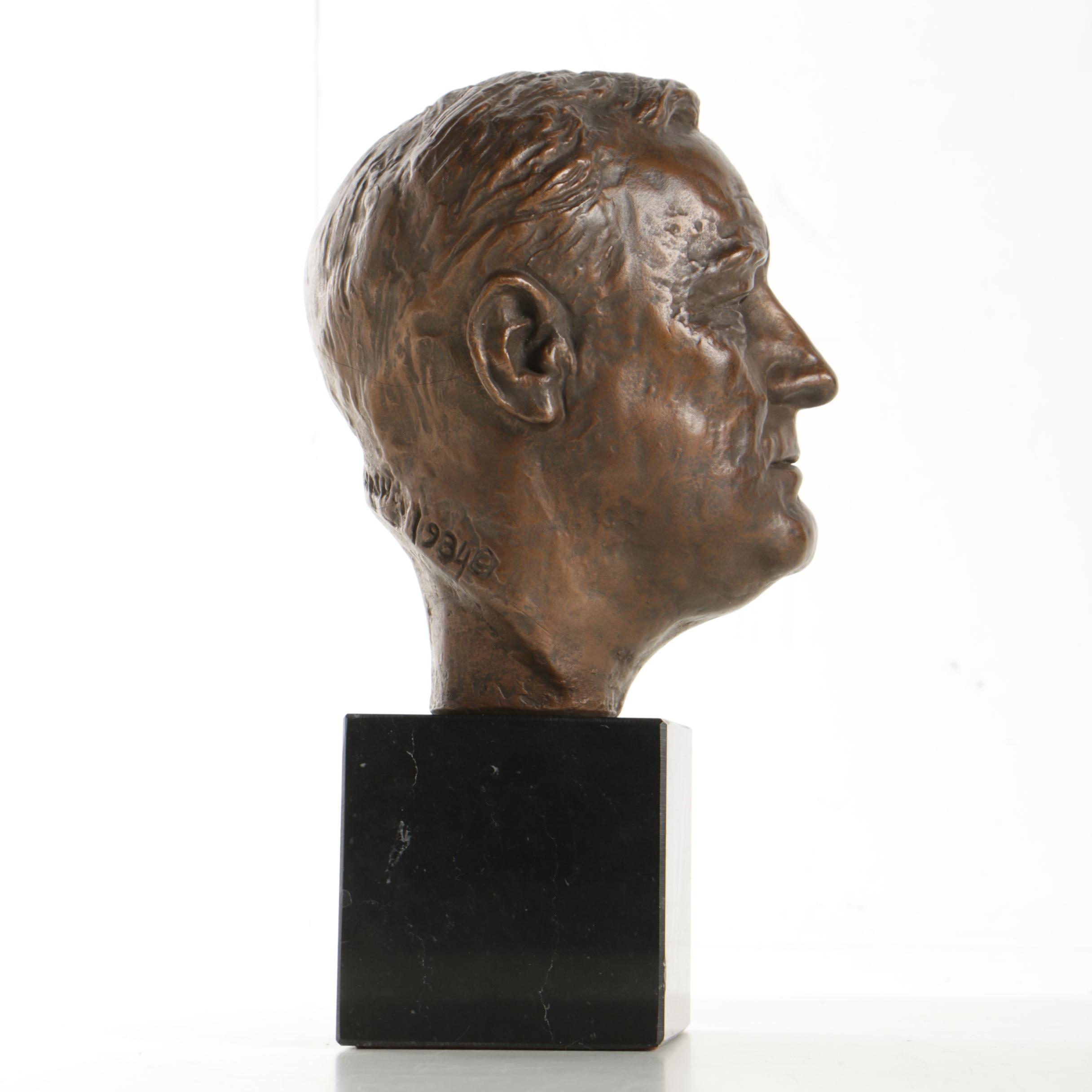 Reproduction Bust of FDR After Jo Davidson