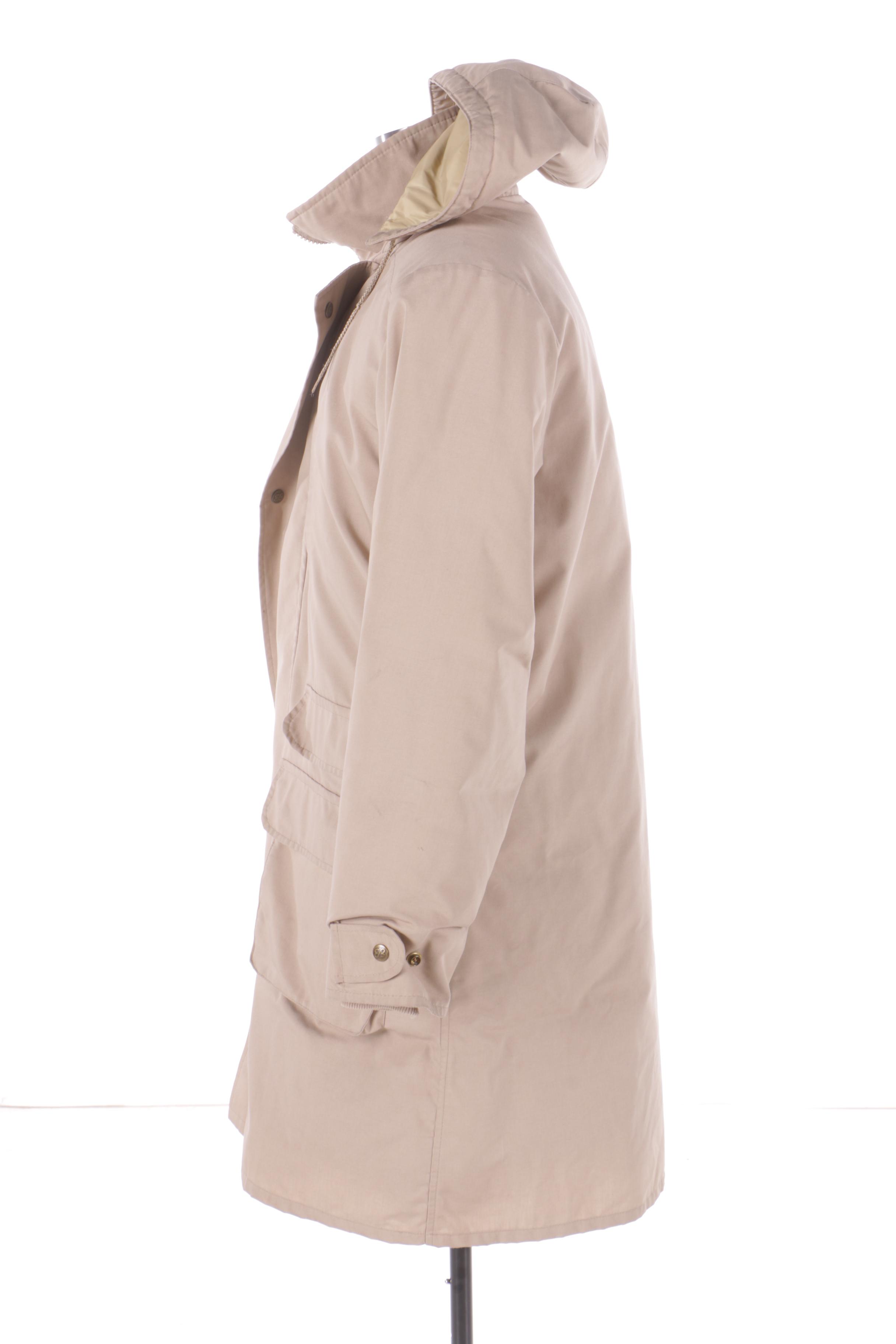 Men's Eddie Bauer Khaki Hooded Winter Coat