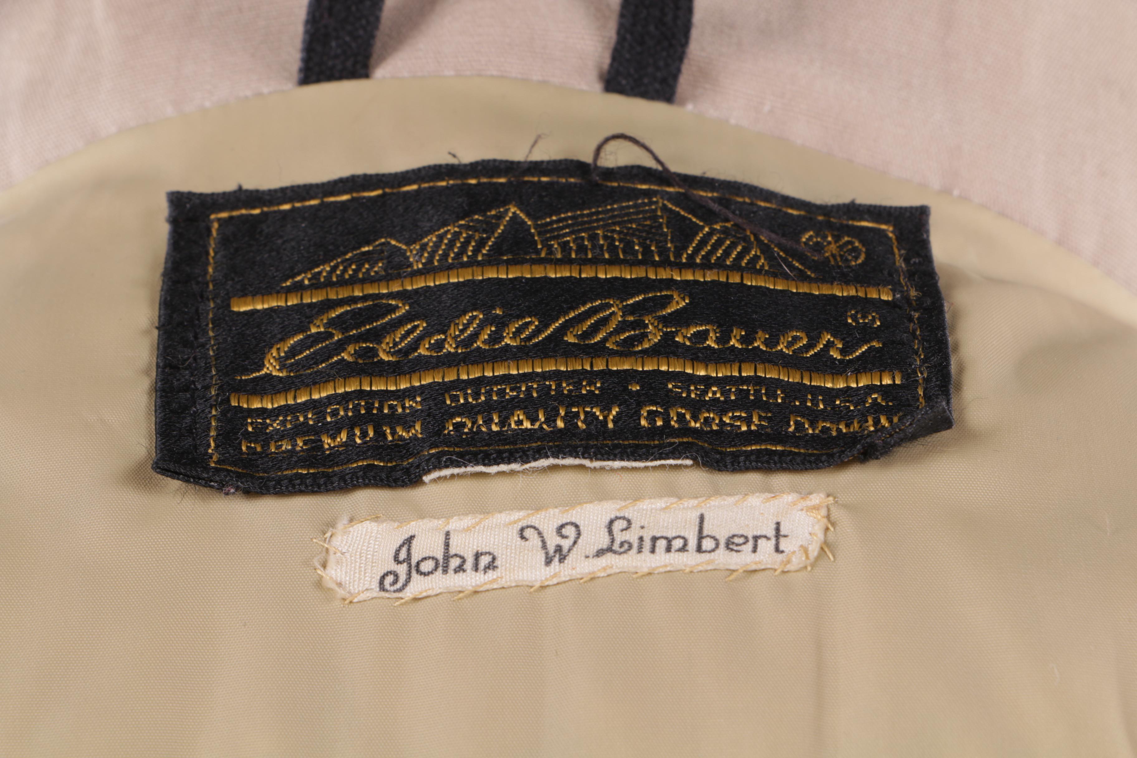 Men's Eddie Bauer Khaki Hooded Winter Coat