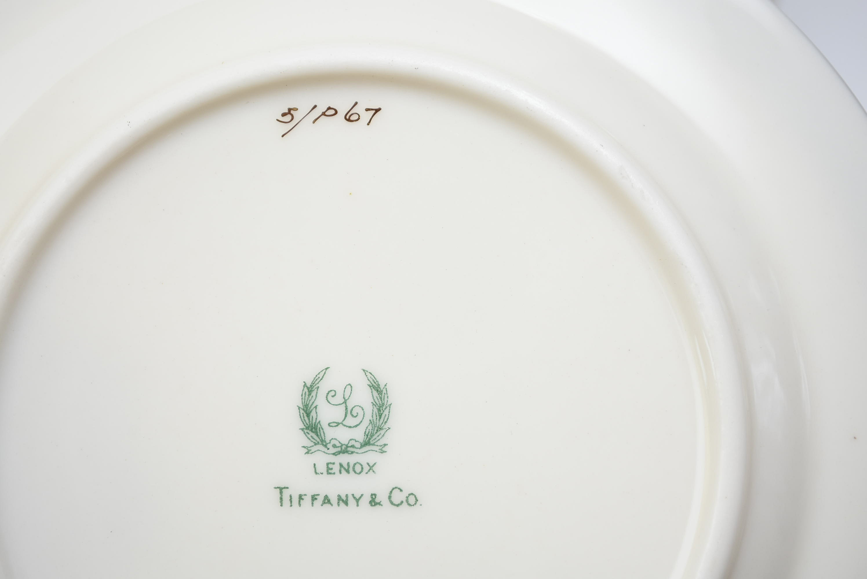 Gold and White China