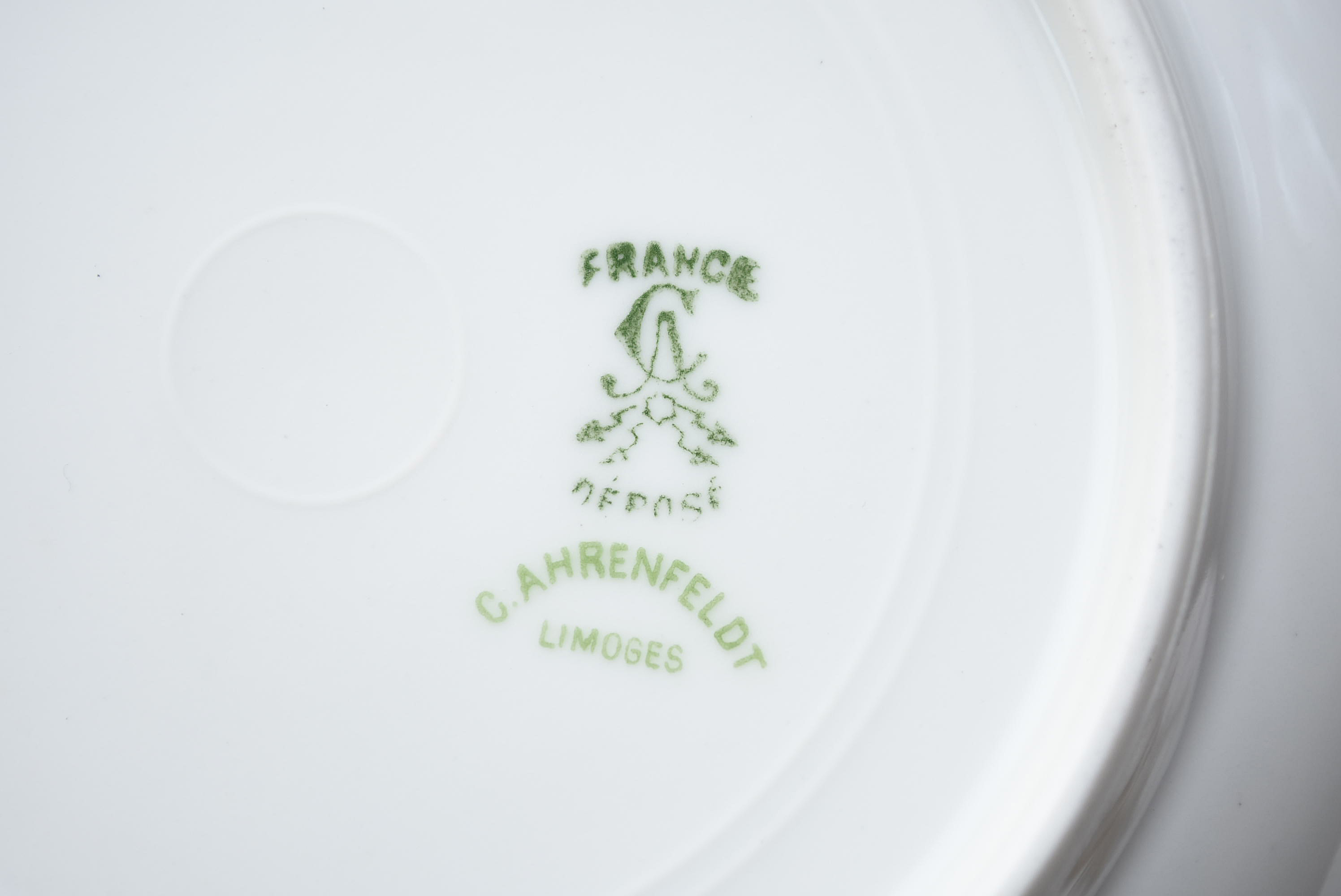 Gold and White China