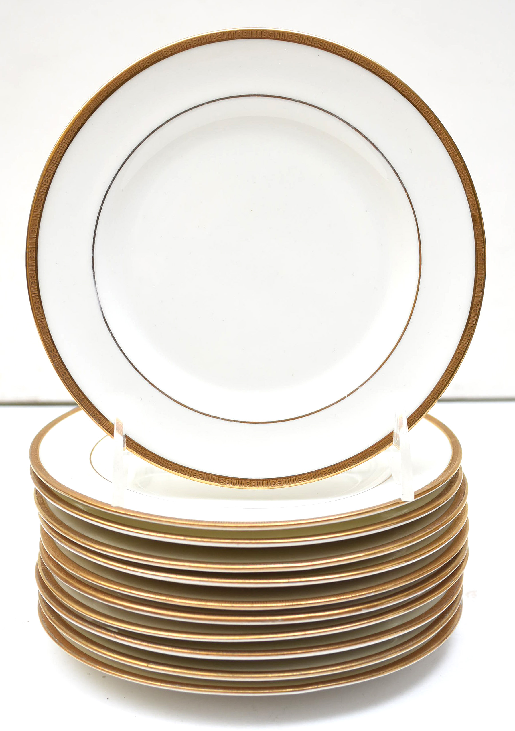 Gold and White China