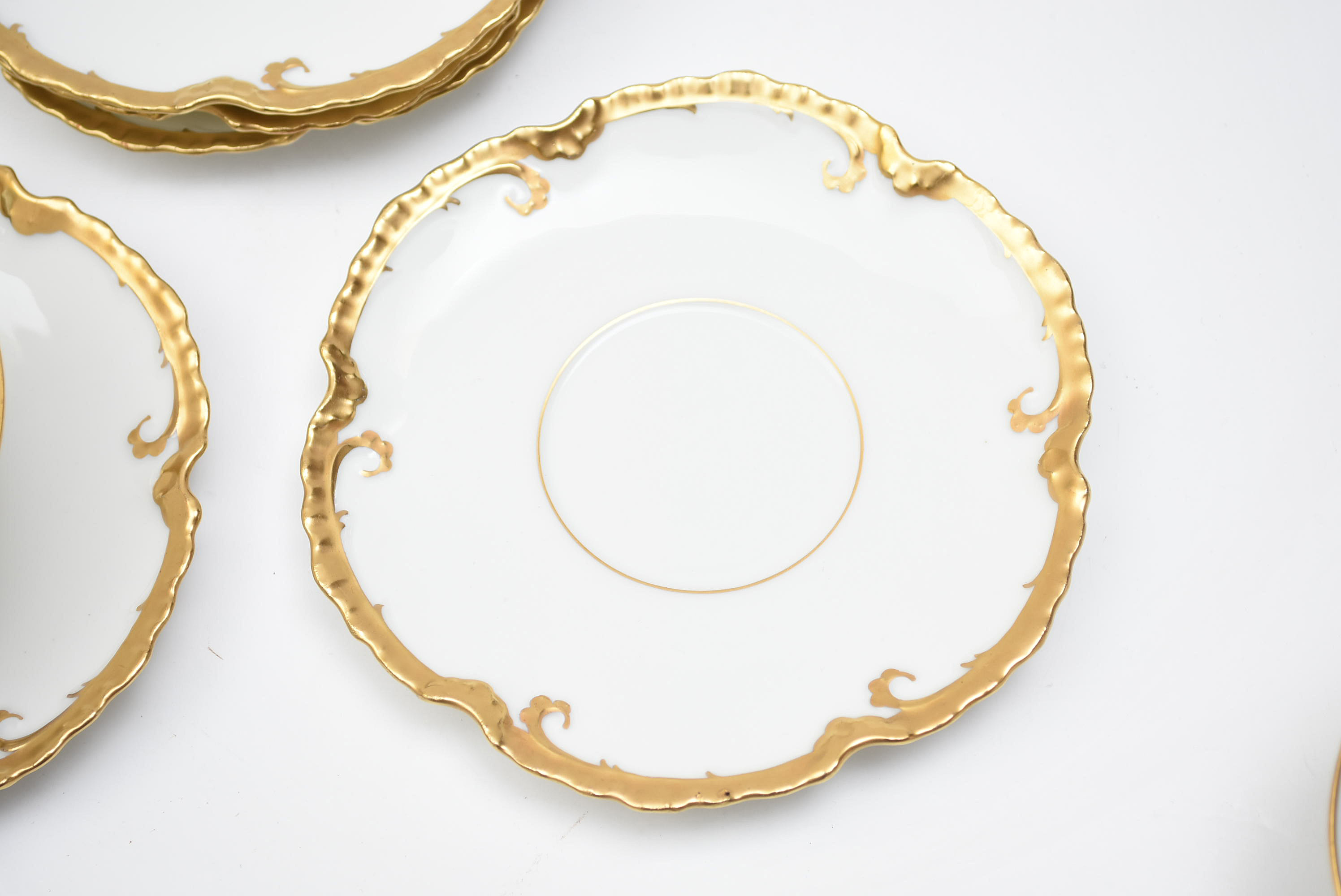 Gold and White China