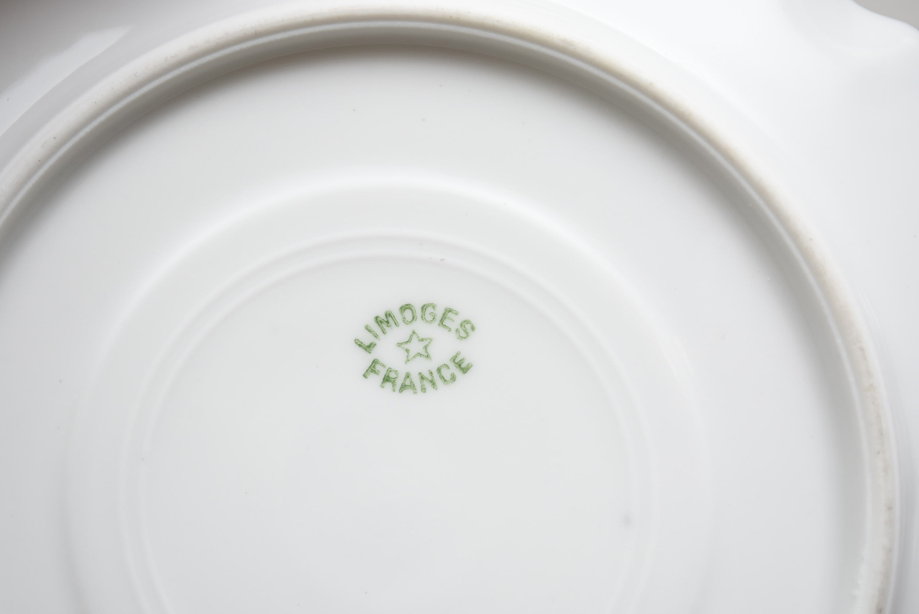 Gold and White China