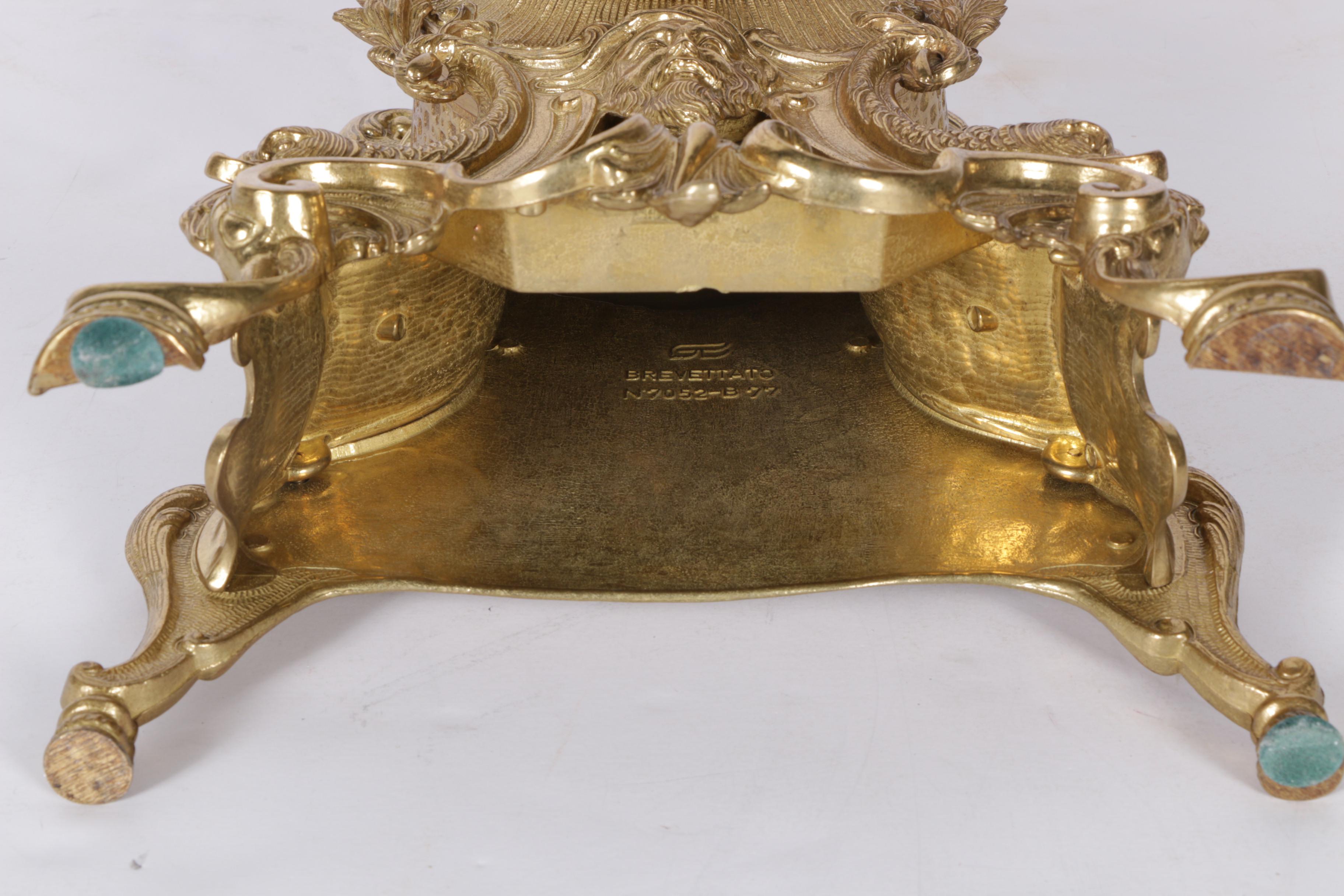 Brass Brevettato Mantel Clock by Imperial