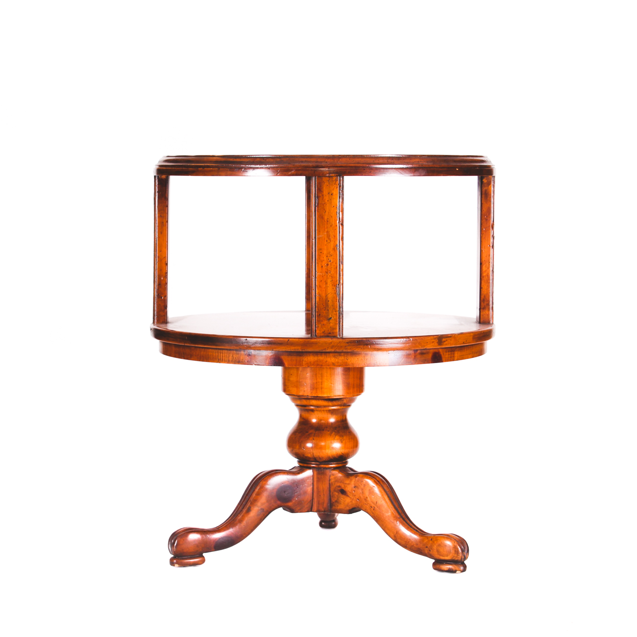 Mid Century Heritage Round Wood Lamp Table