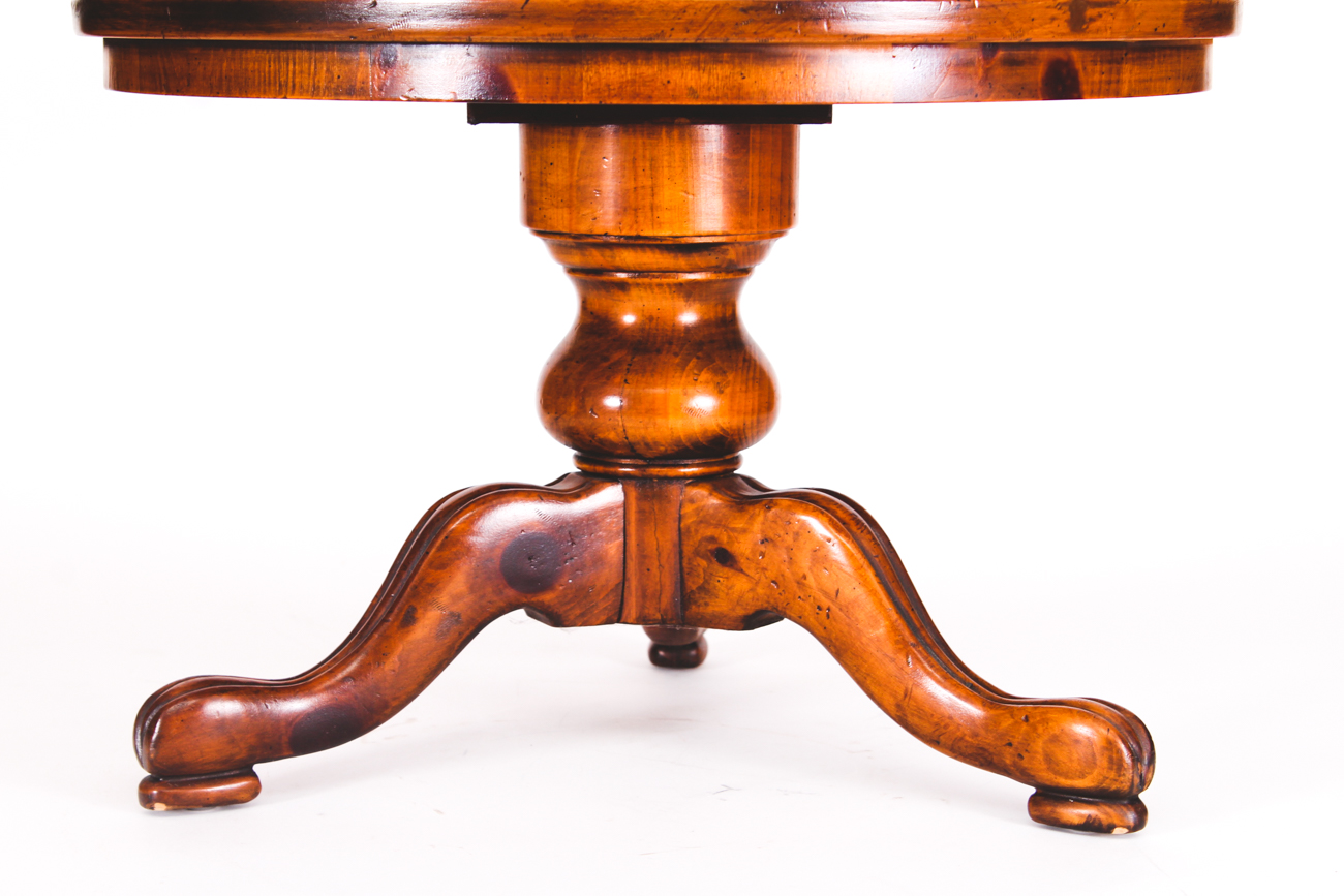 Mid Century Heritage Round Wood Lamp Table