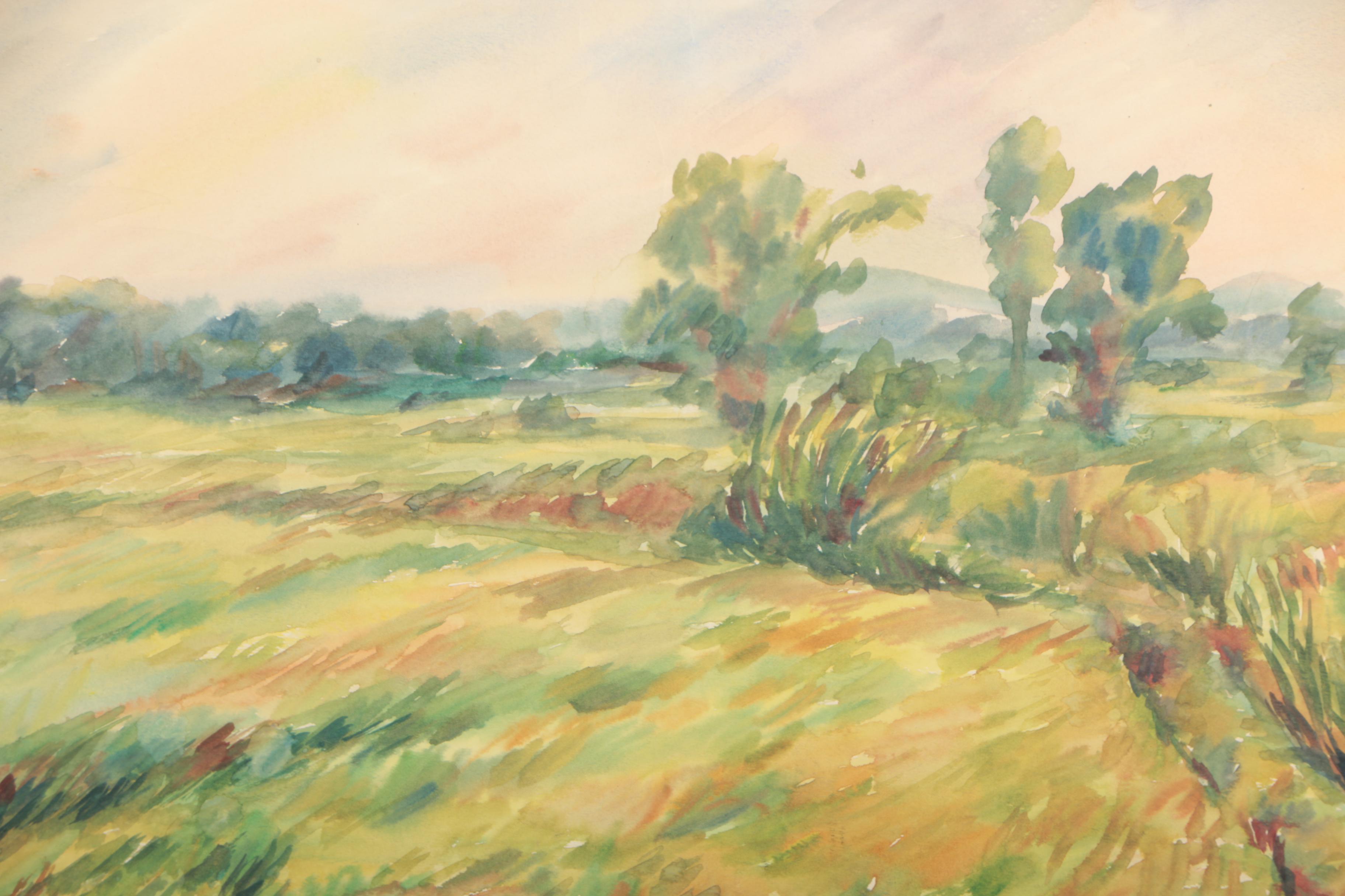 Watercolor Painting of Landscape