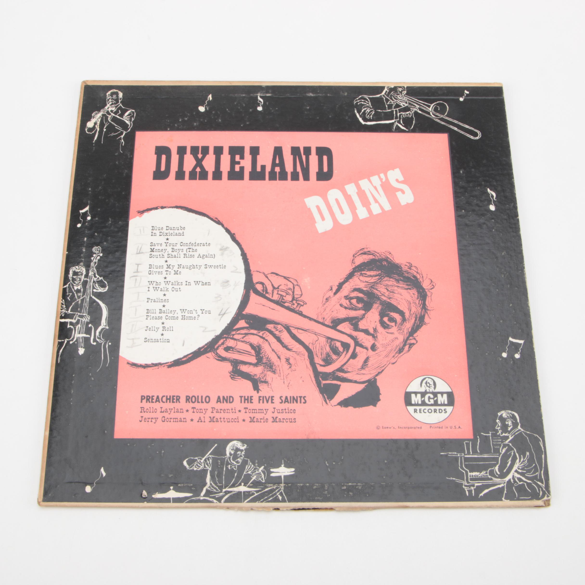 Vintage Dixieland Jazz Records Including The New Orleans All-Stars