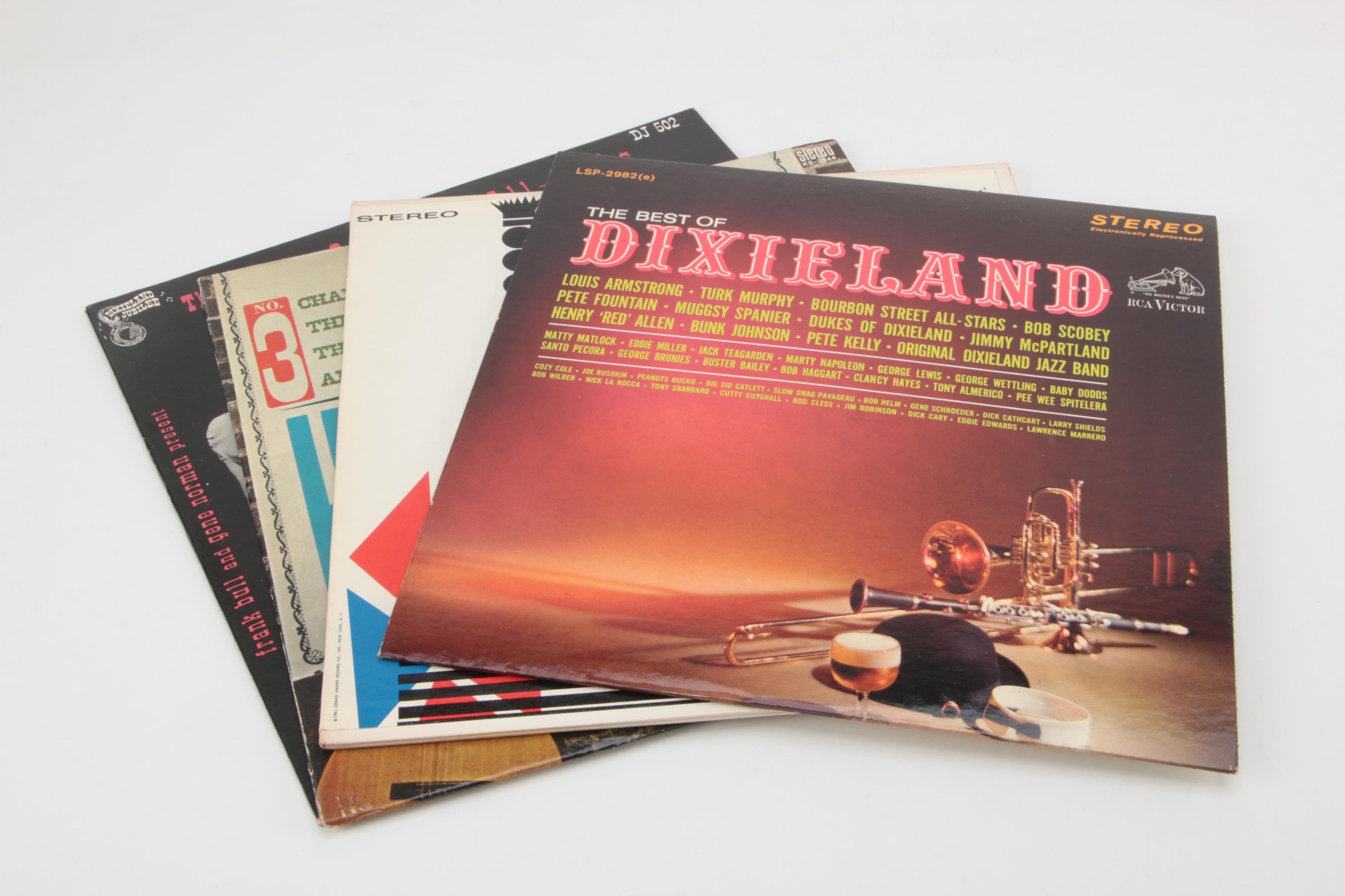 Vintage Dixieland Jazz Records Including The New Orleans All-Stars