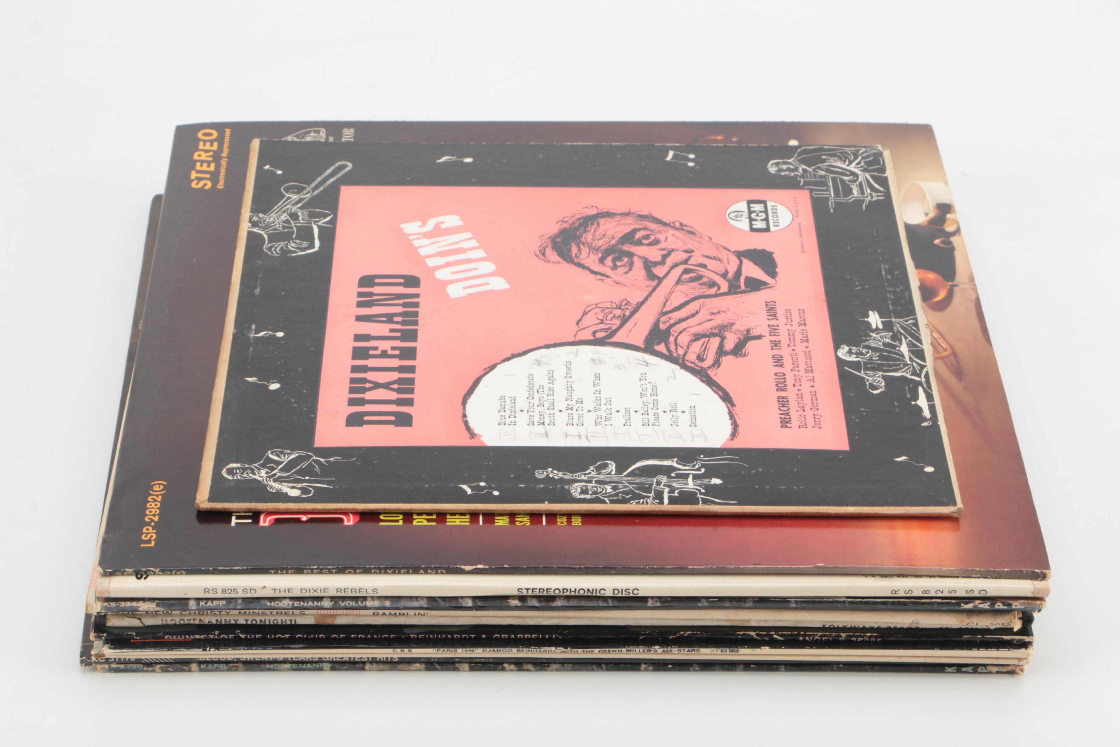 Vintage Dixieland Jazz Records Including The New Orleans All-Stars