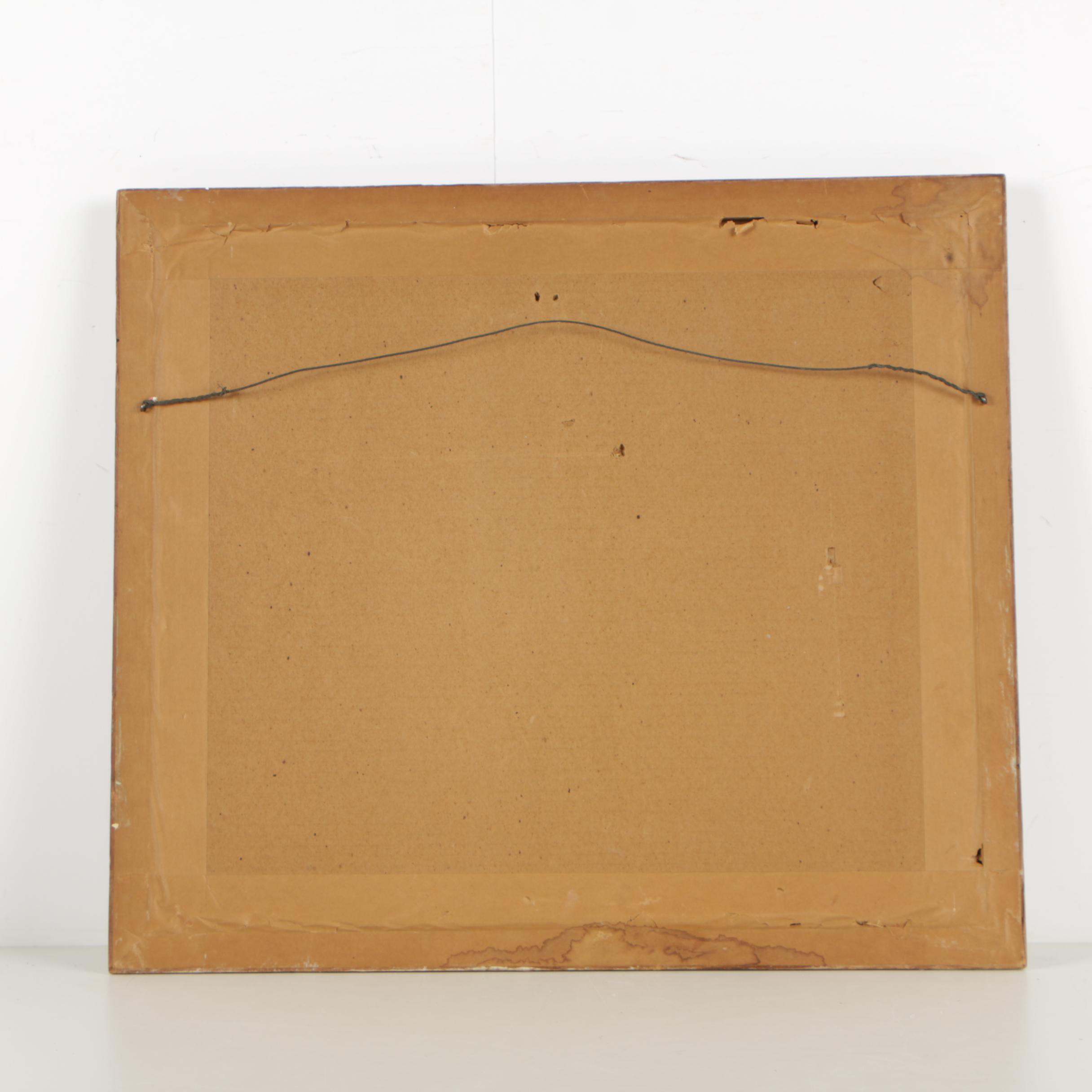 Nicolai Cikovsky 1935 Lithograph "On the East River"