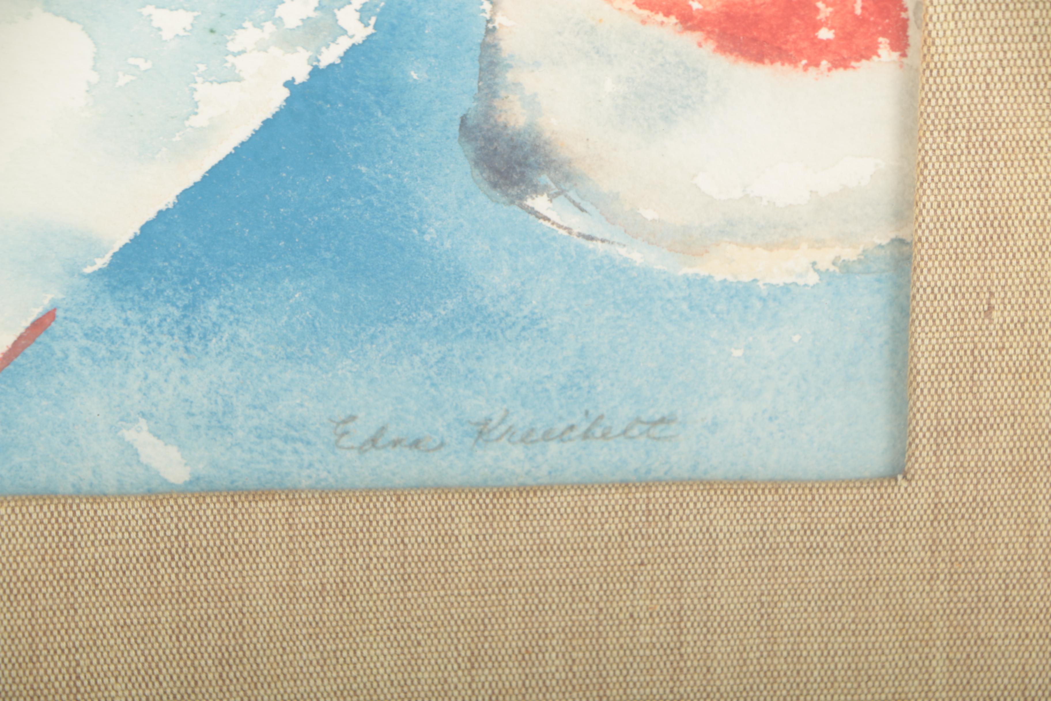 Edna Kreechbelt Watercolor Painting