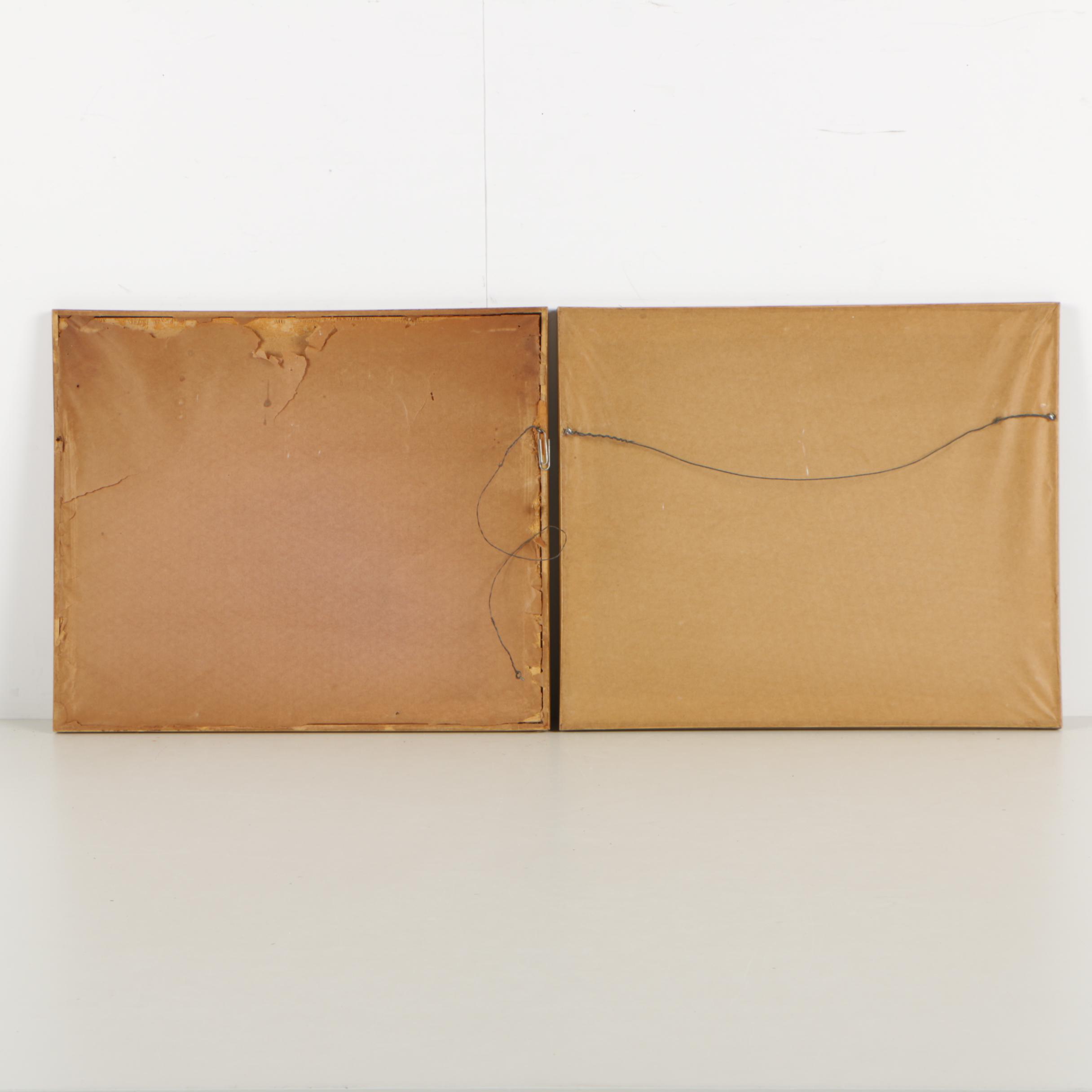 Japanese Gouache on Silk Landscapes