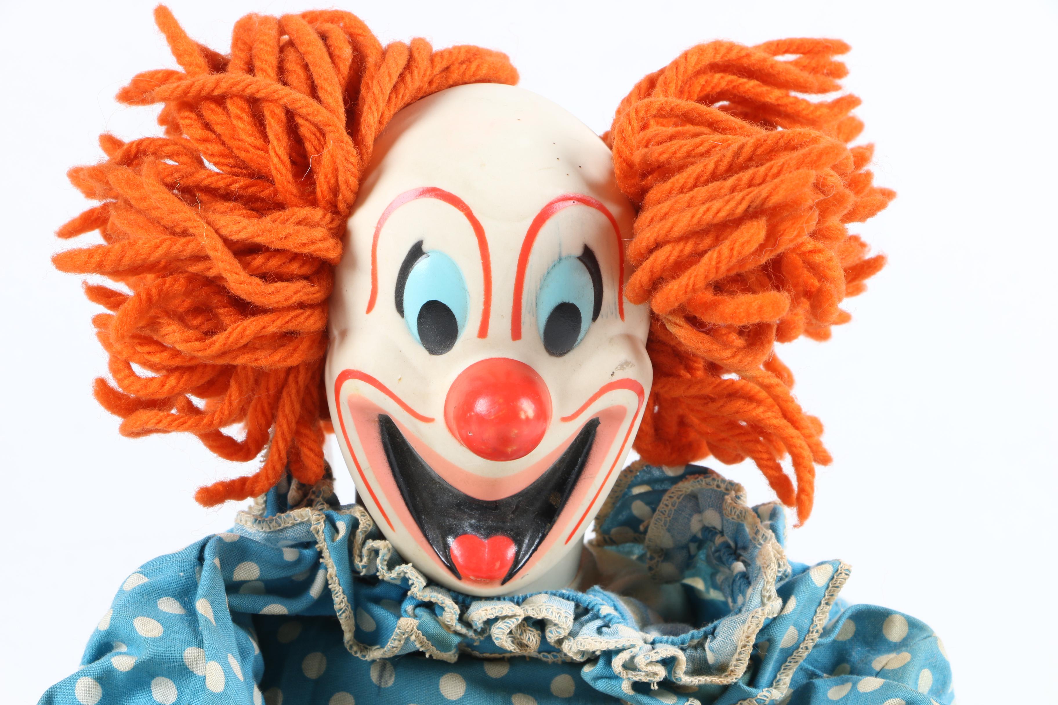 1960s Mattel "Bozo the Clown" Plush Doll