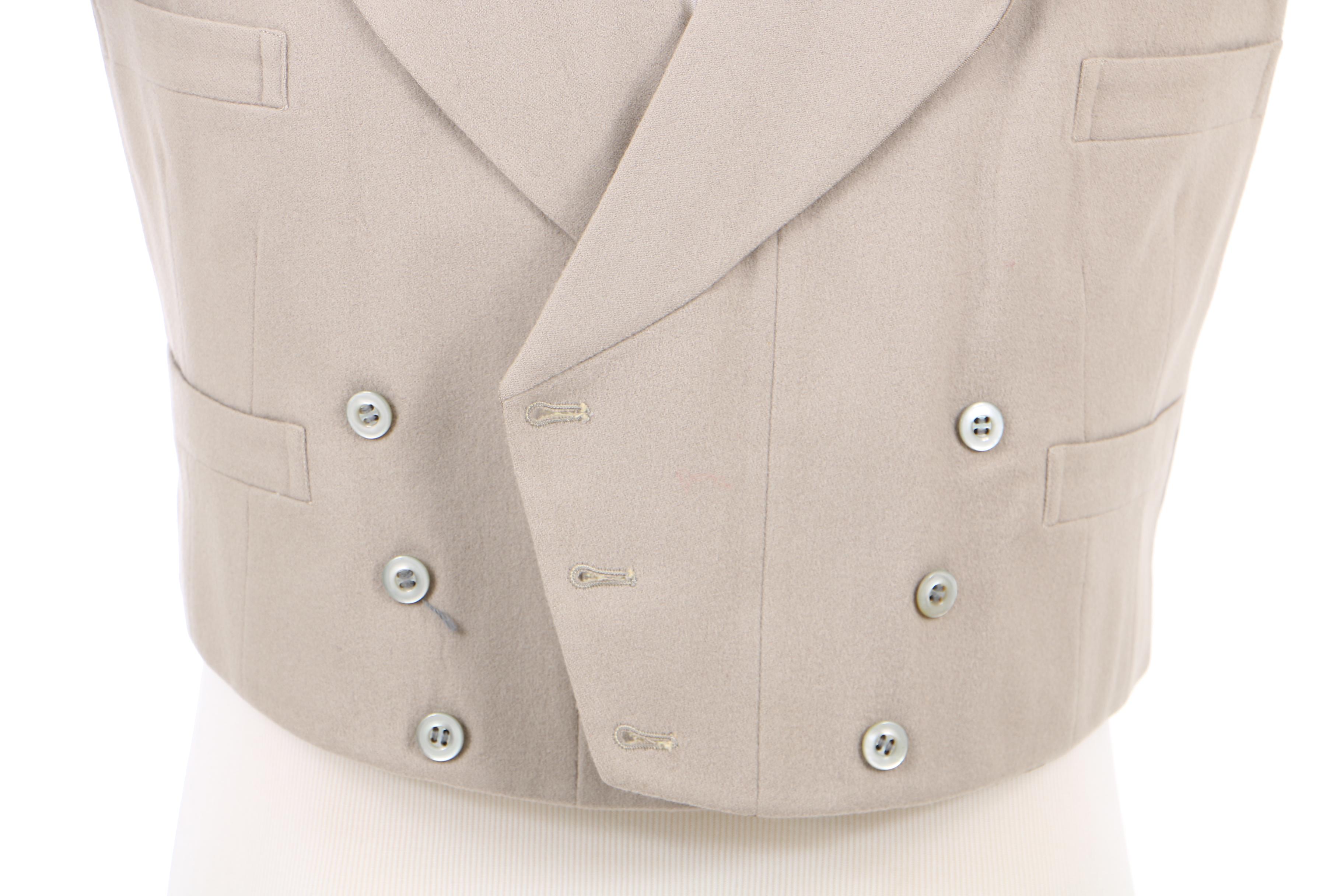 Vintage Brooks Brothers New York Morning Suit with Vest and Striped Trousers